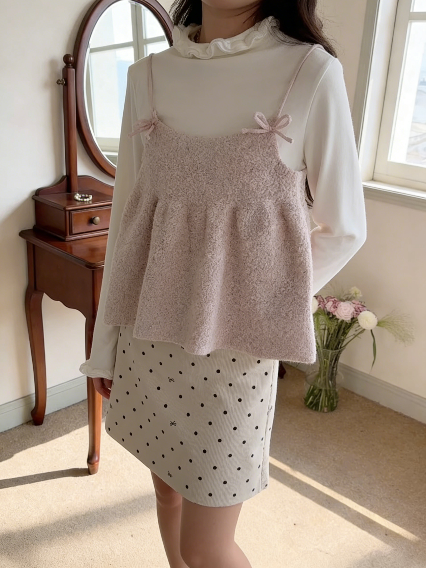 HELLO MILK TEE- 85514 百搭半裙