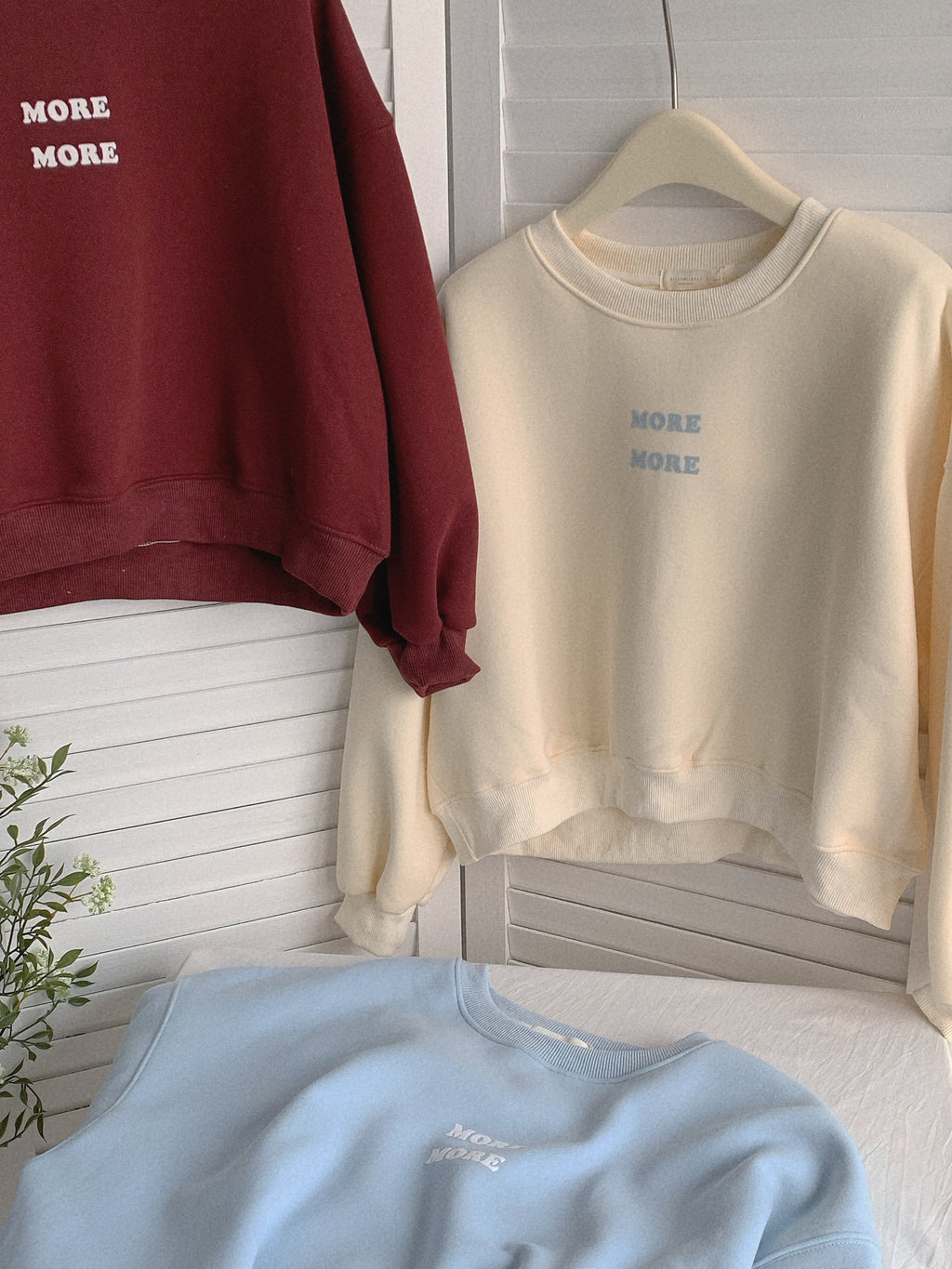 HELLO MILK TEE- 85884 圓領衛衣