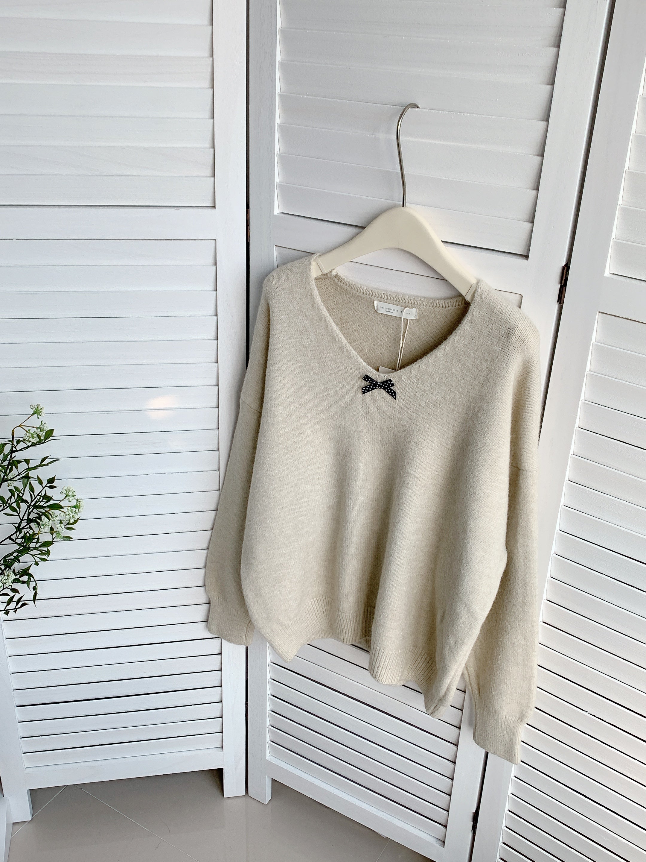 HELLO MILK TEE-85880 簡約針織衫