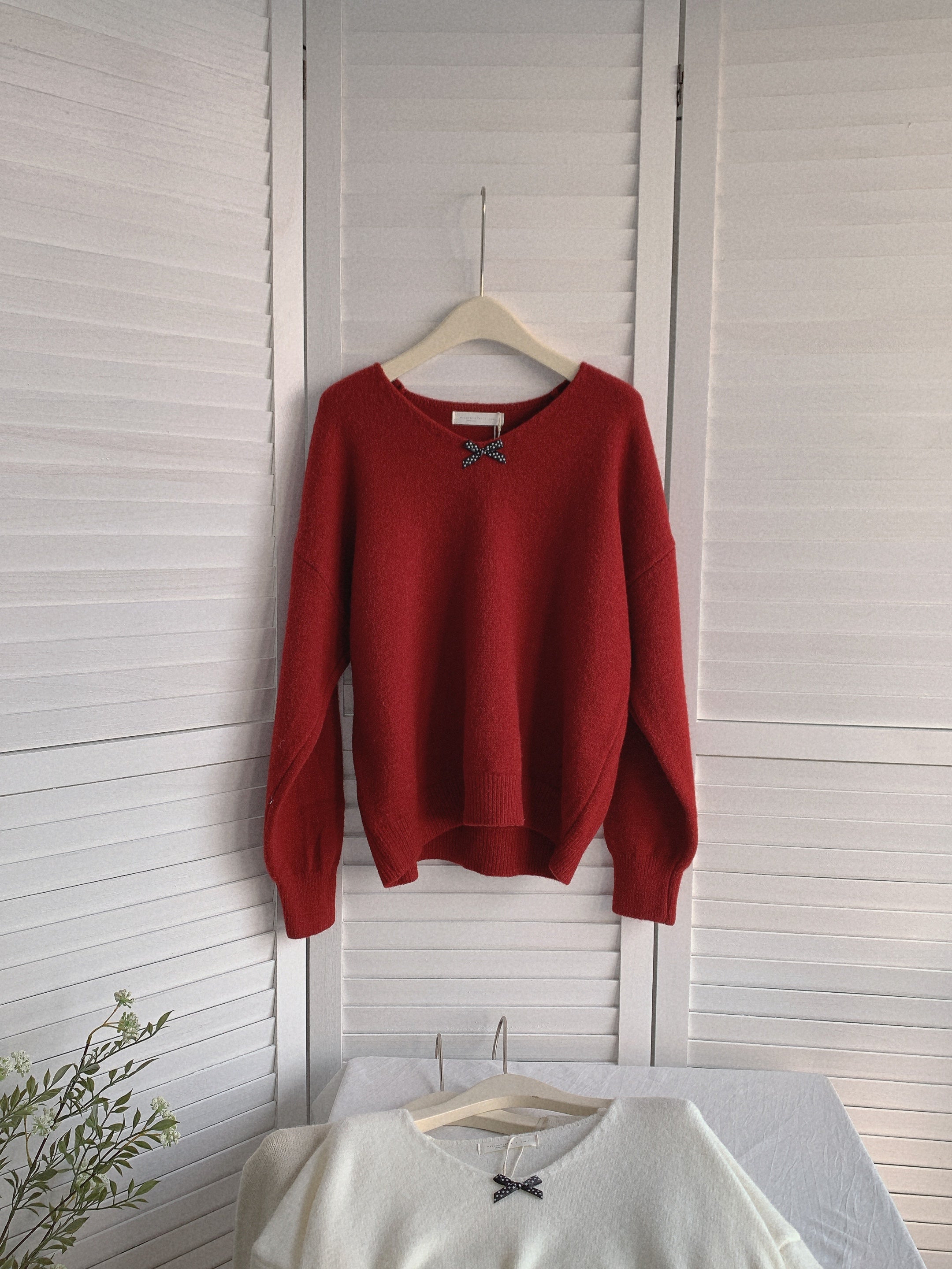 HELLO MILK TEE-85880 簡約針織衫