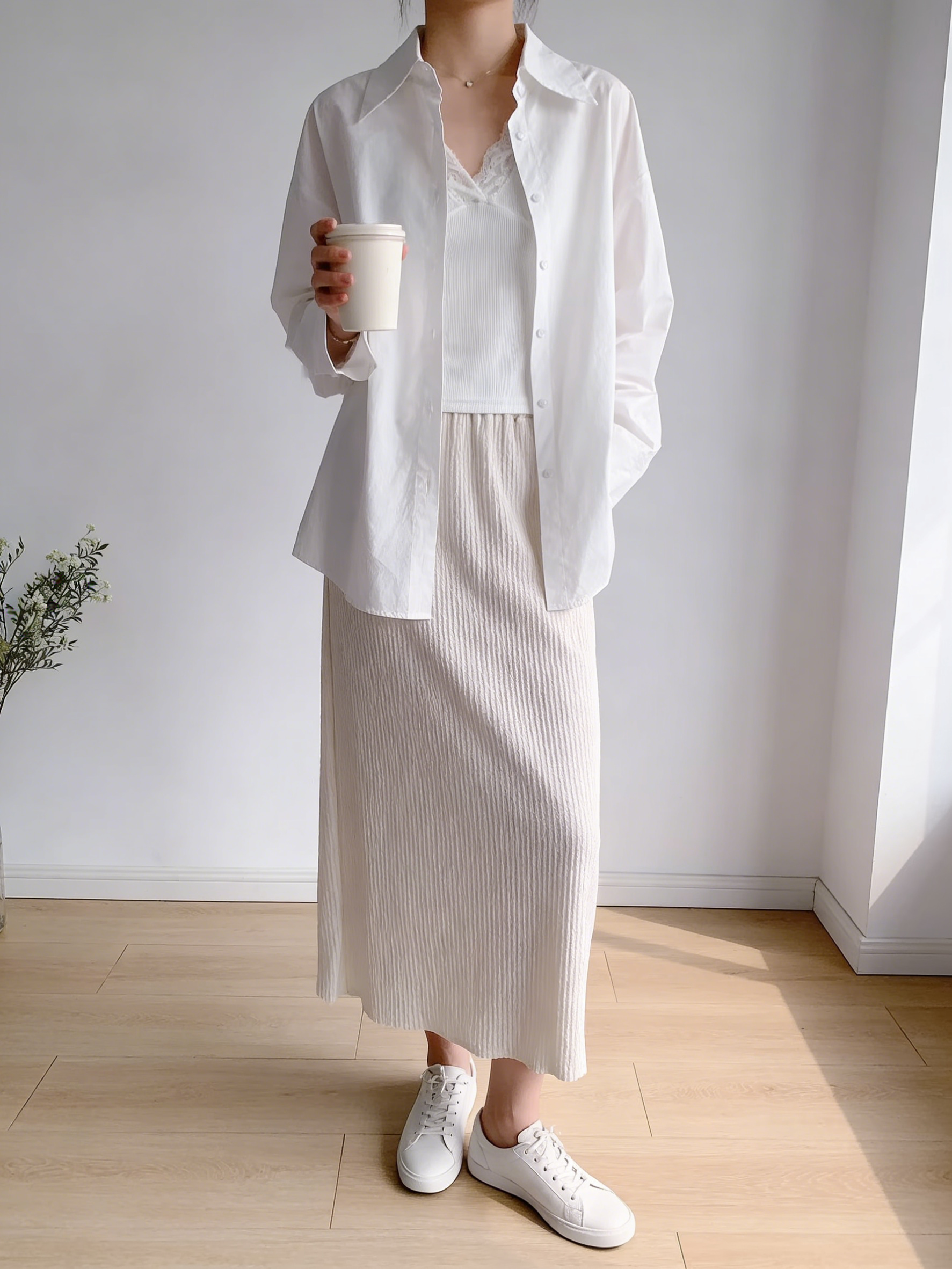 HELLO MILK TEE- 86111 翻領襯衫(配大腸圈)