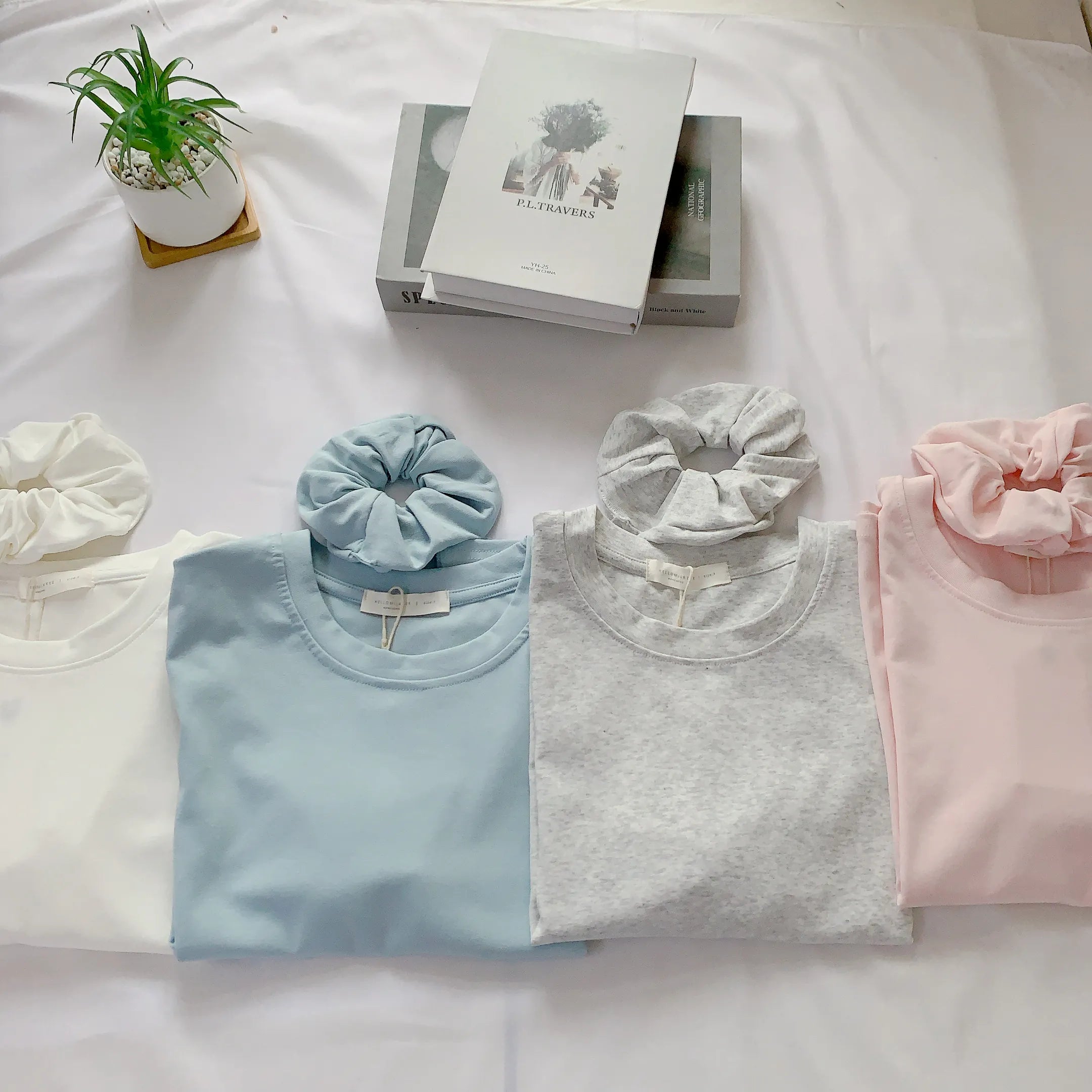 HELLO MILK TEE- 84790 純色短袖