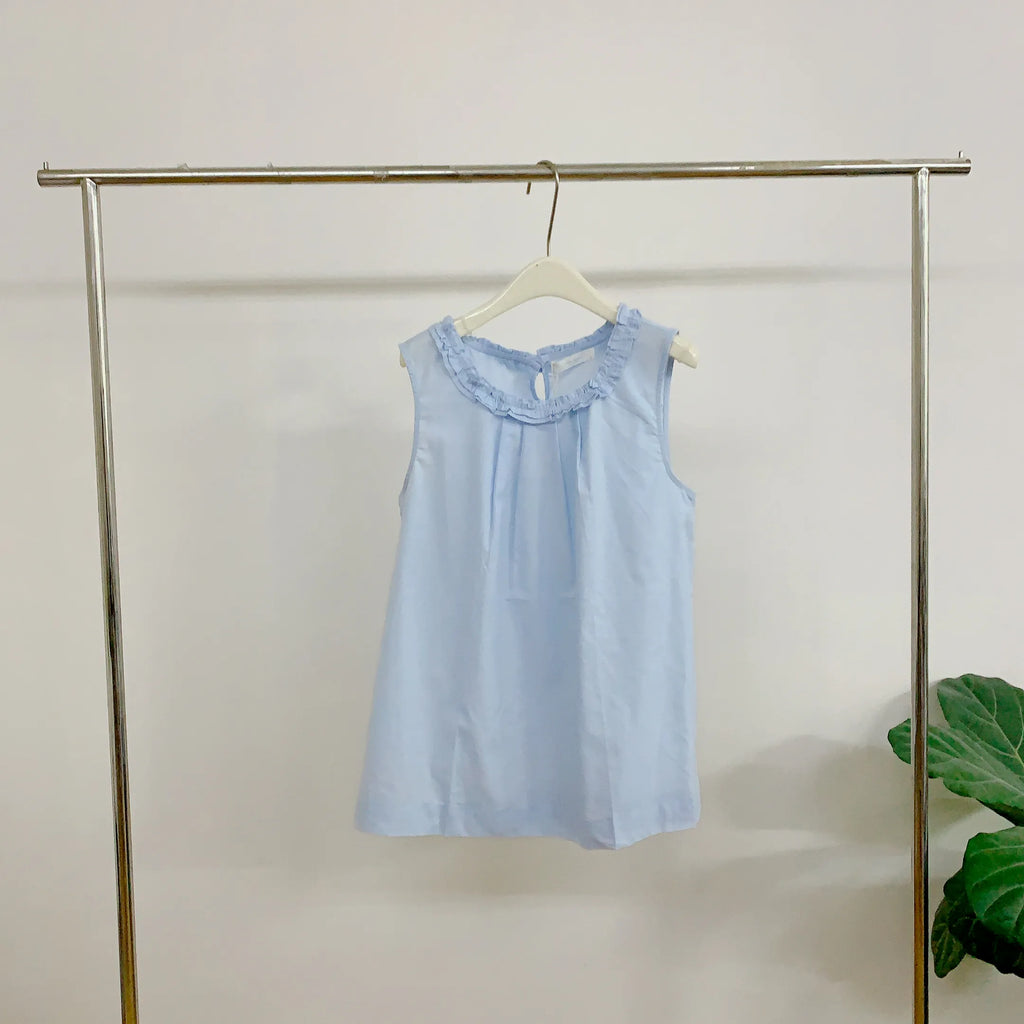 HELLO MILK TEE- 84811 花邊領上衣