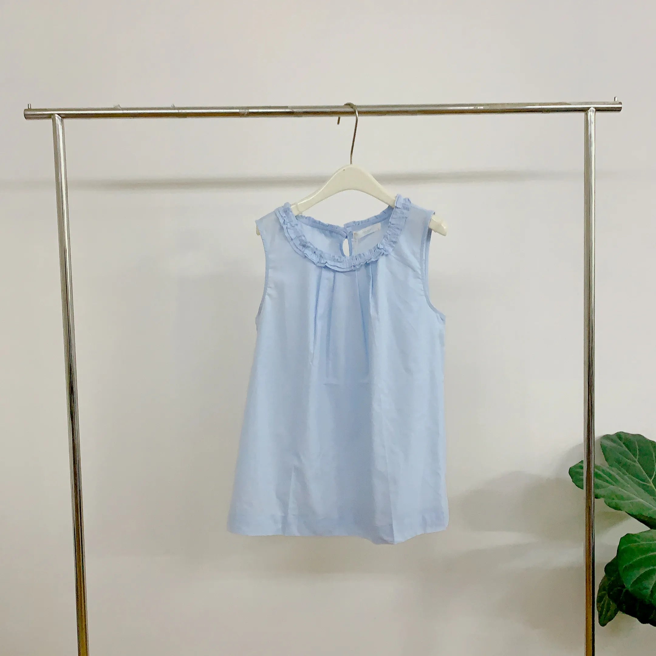 HELLO MILK TEE- 84811 花邊領上衣