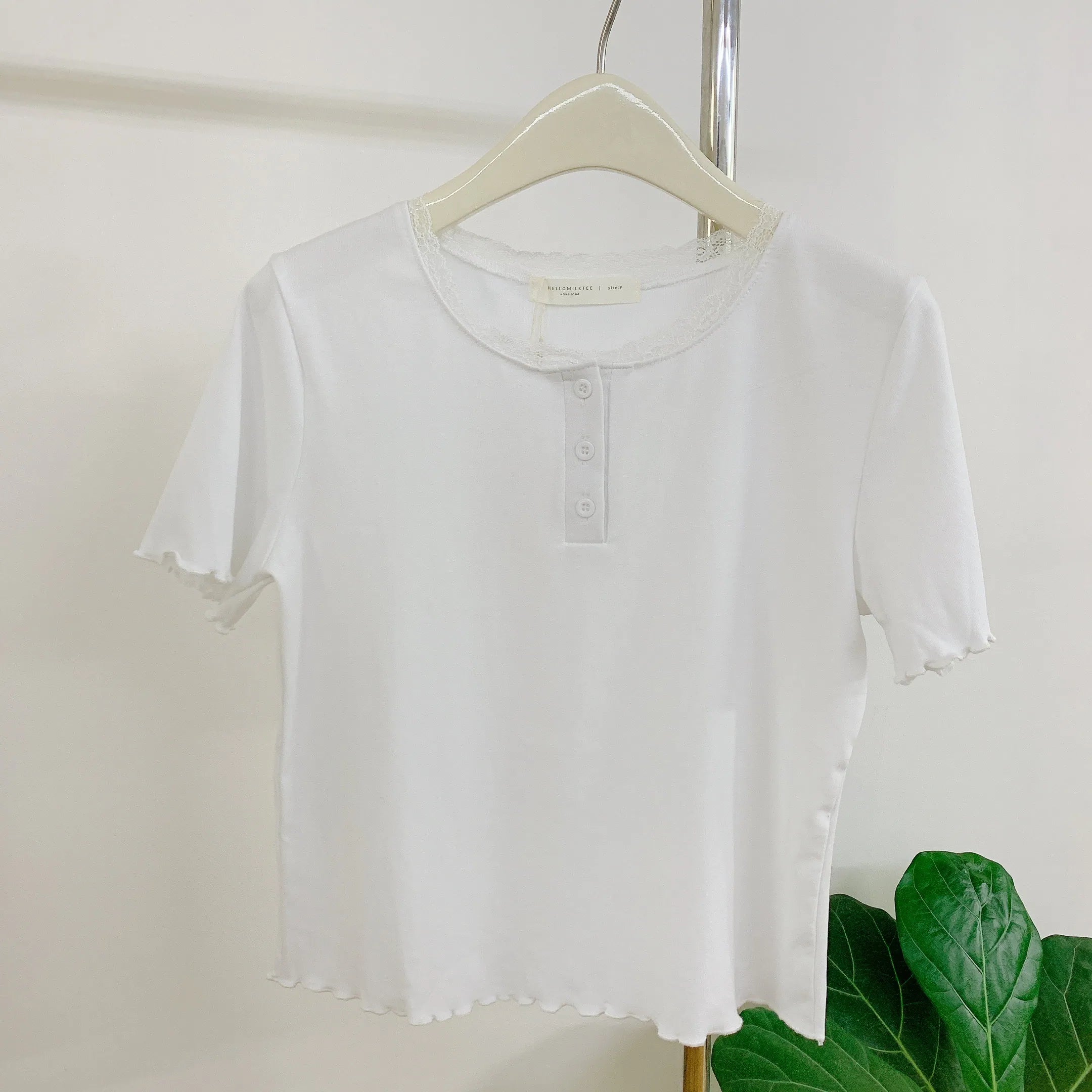 HELLO MILK TEE- 85087 簡約小衫