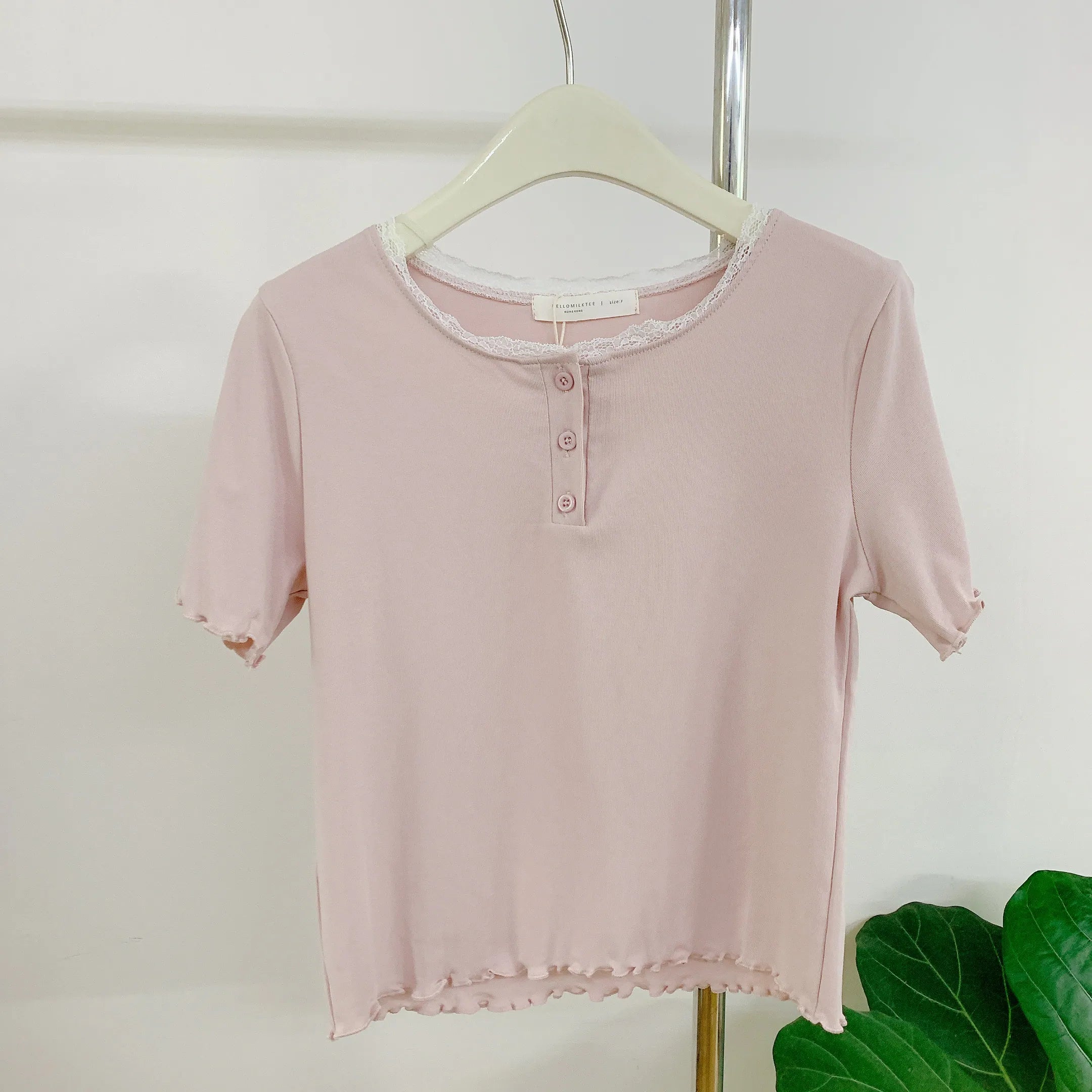 HELLO MILK TEE- 85087 簡約小衫
