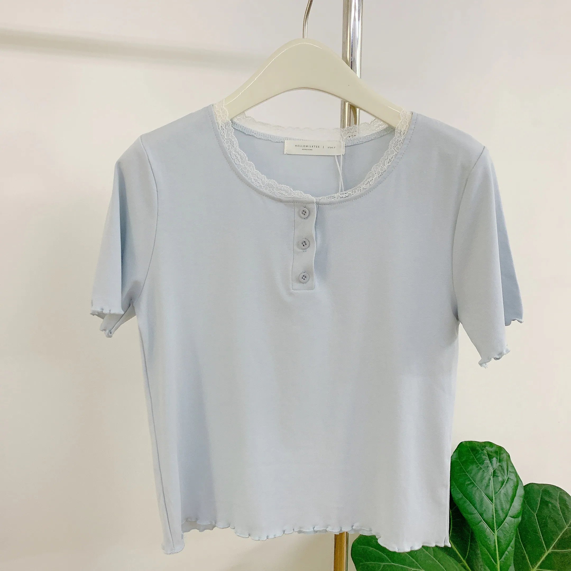 HELLO MILK TEE- 85087 簡約小衫