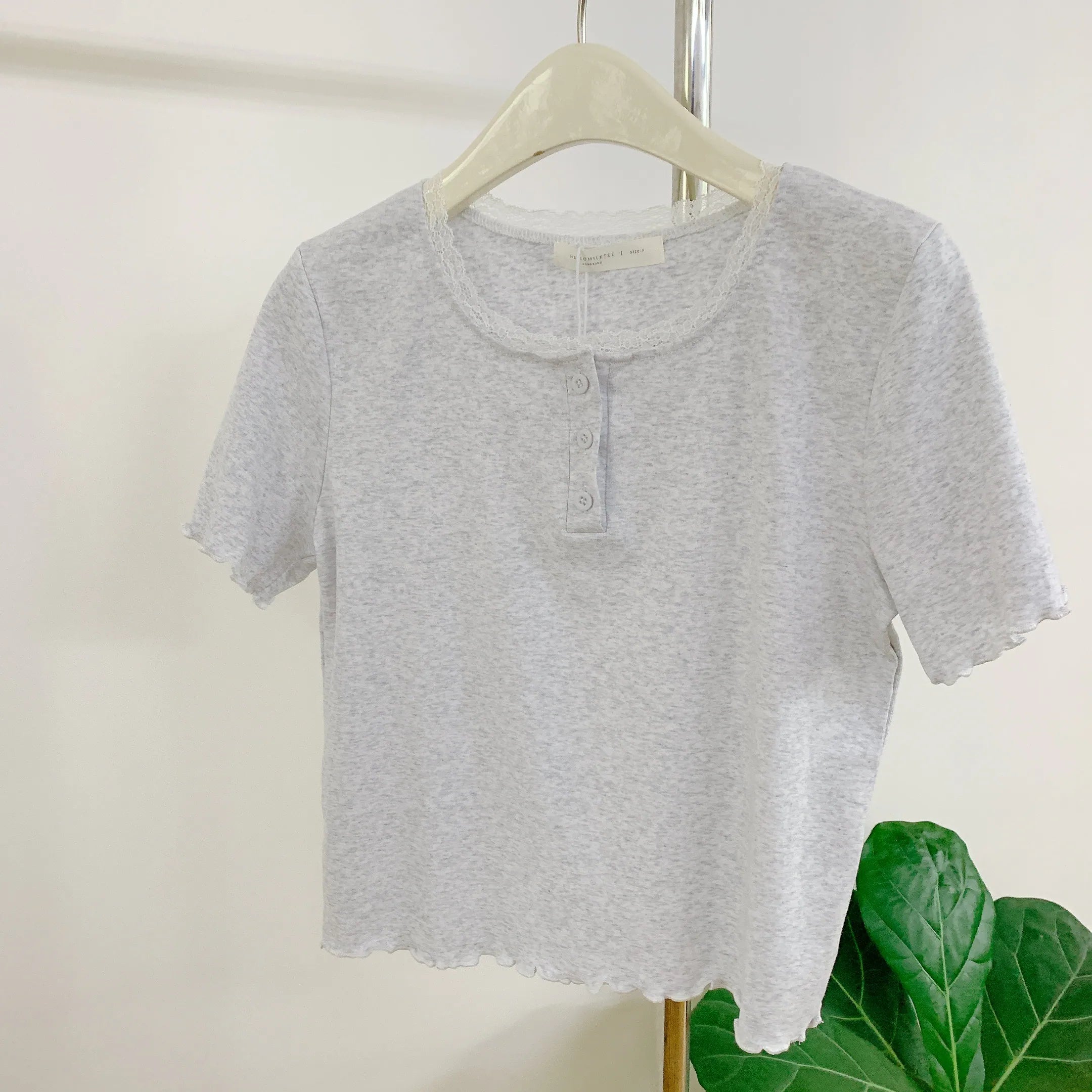 HELLO MILK TEE- 85087 簡約小衫