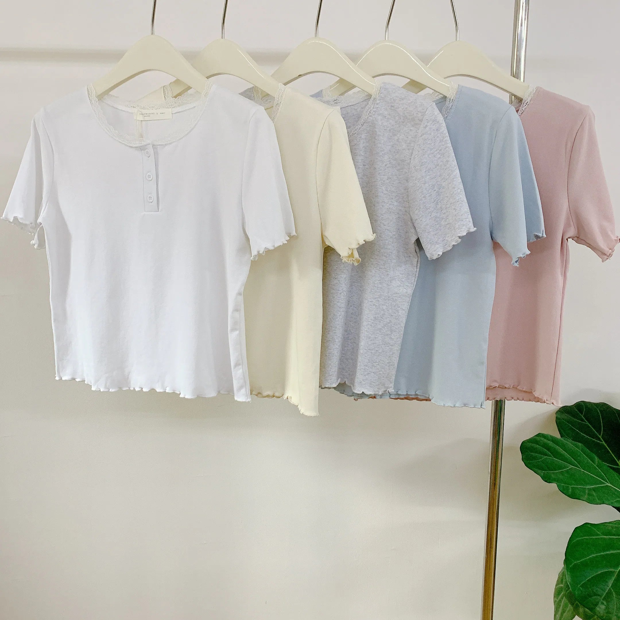 HELLO MILK TEE- 85087 簡約小衫