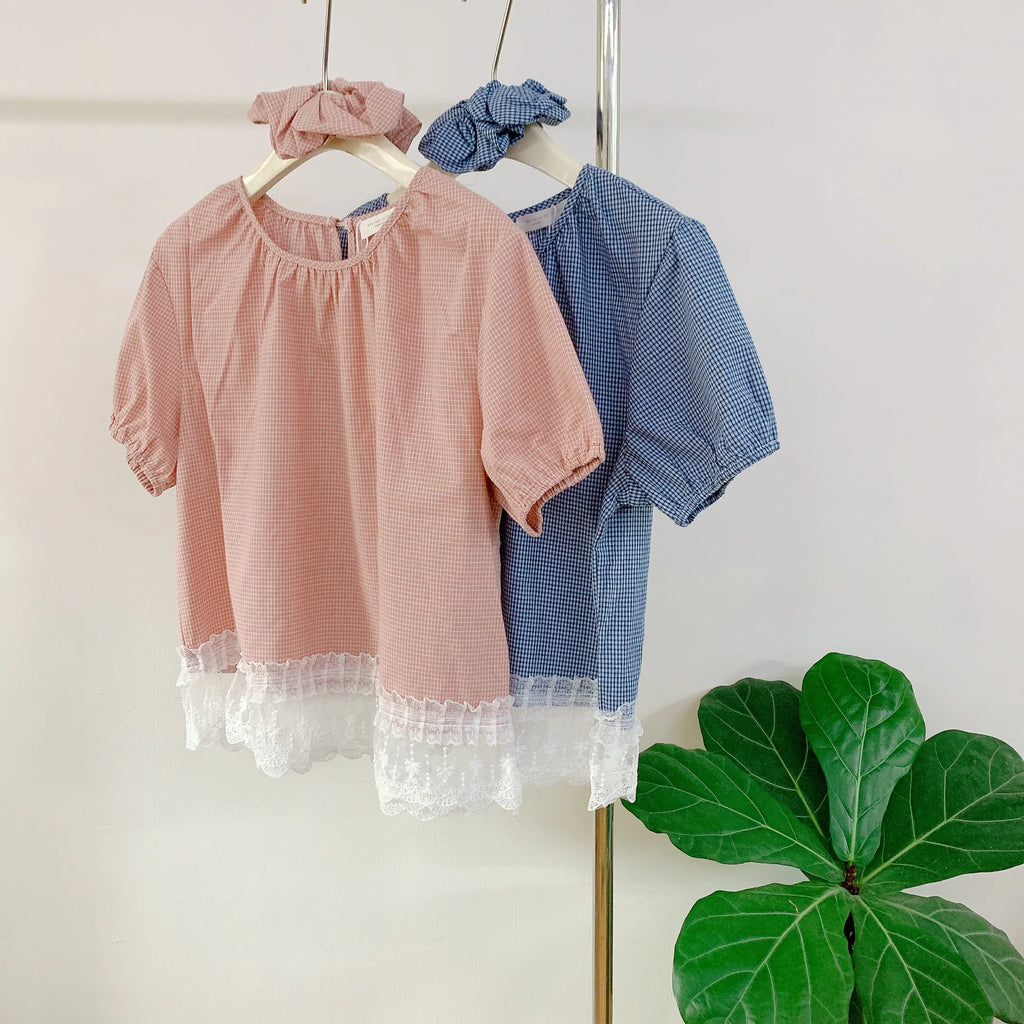 HELLO MILK TEE- 85104 格子襯衫
