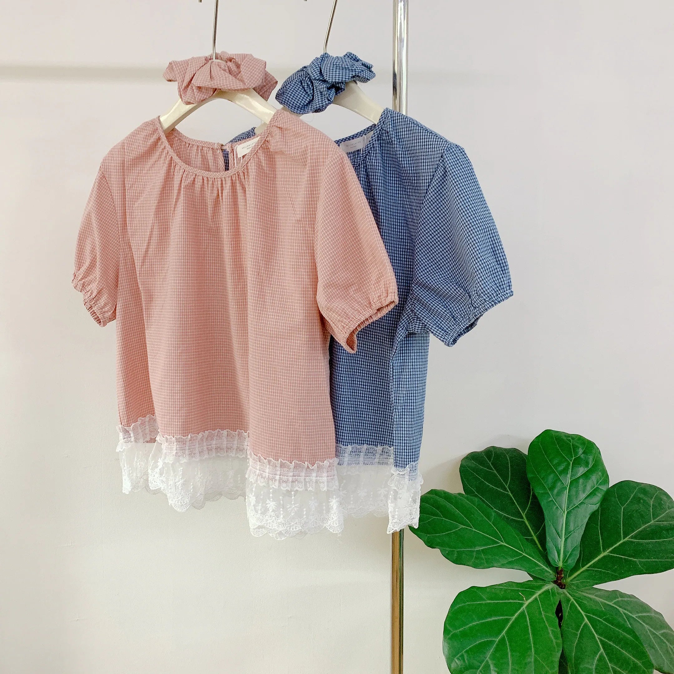 HELLO MILK TEE- 85104 格子襯衫