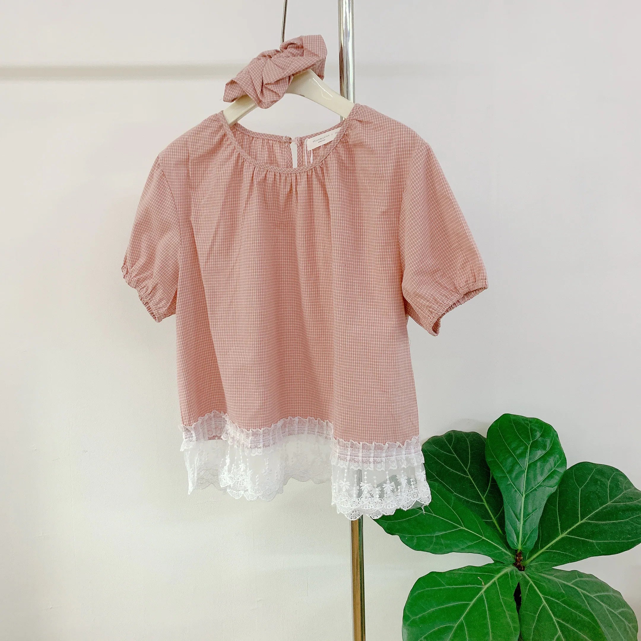 HELLO MILK TEE- 85104 格子襯衫