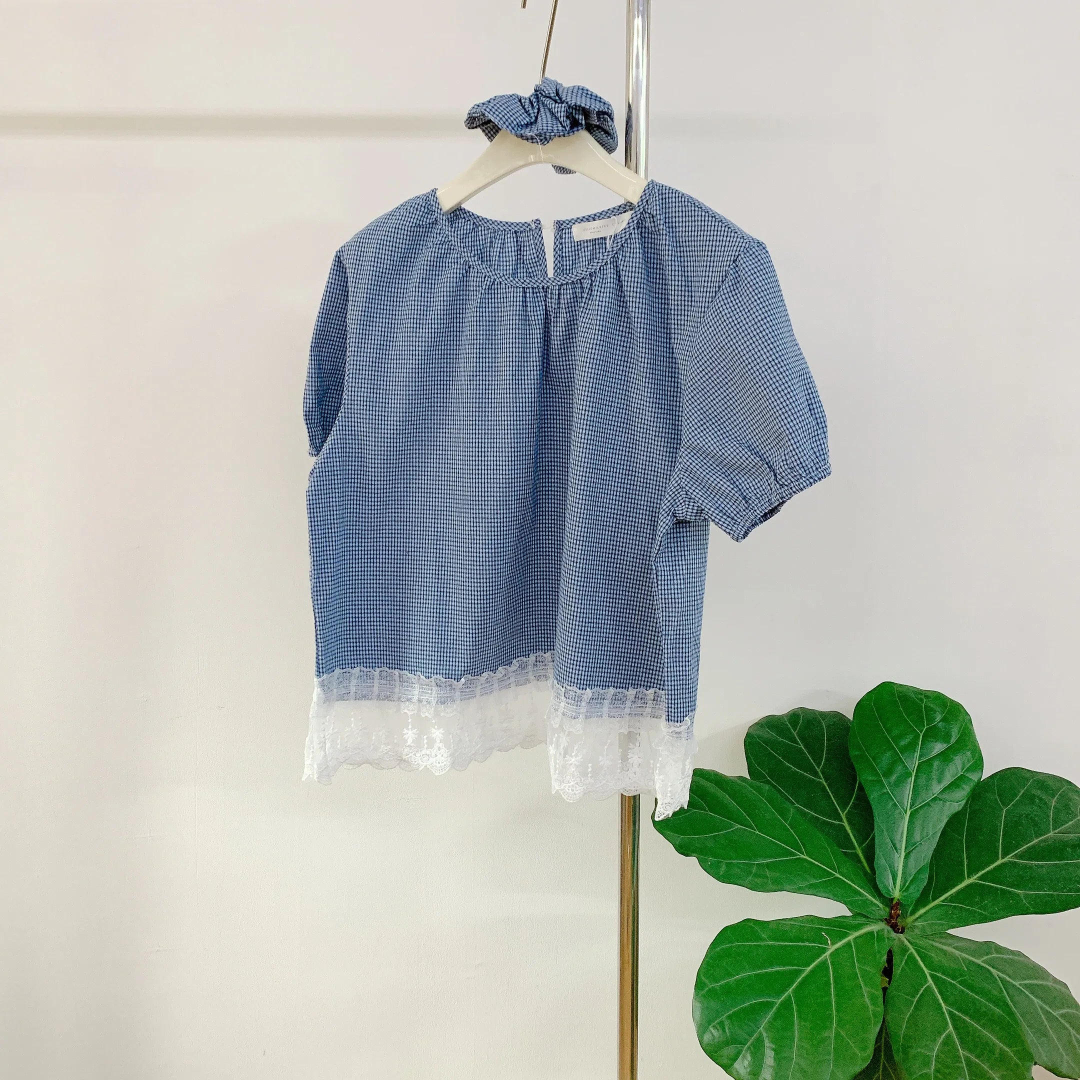 HELLO MILK TEE- 85104 格子襯衫