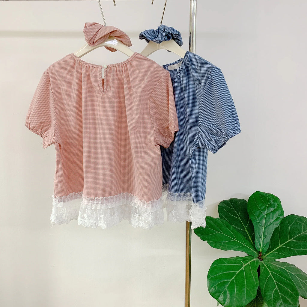HELLO MILK TEE- 85104 格子襯衫