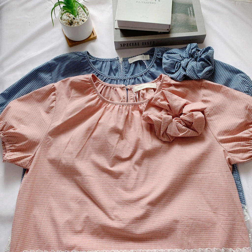 HELLO MILK TEE- 85104 格子襯衫