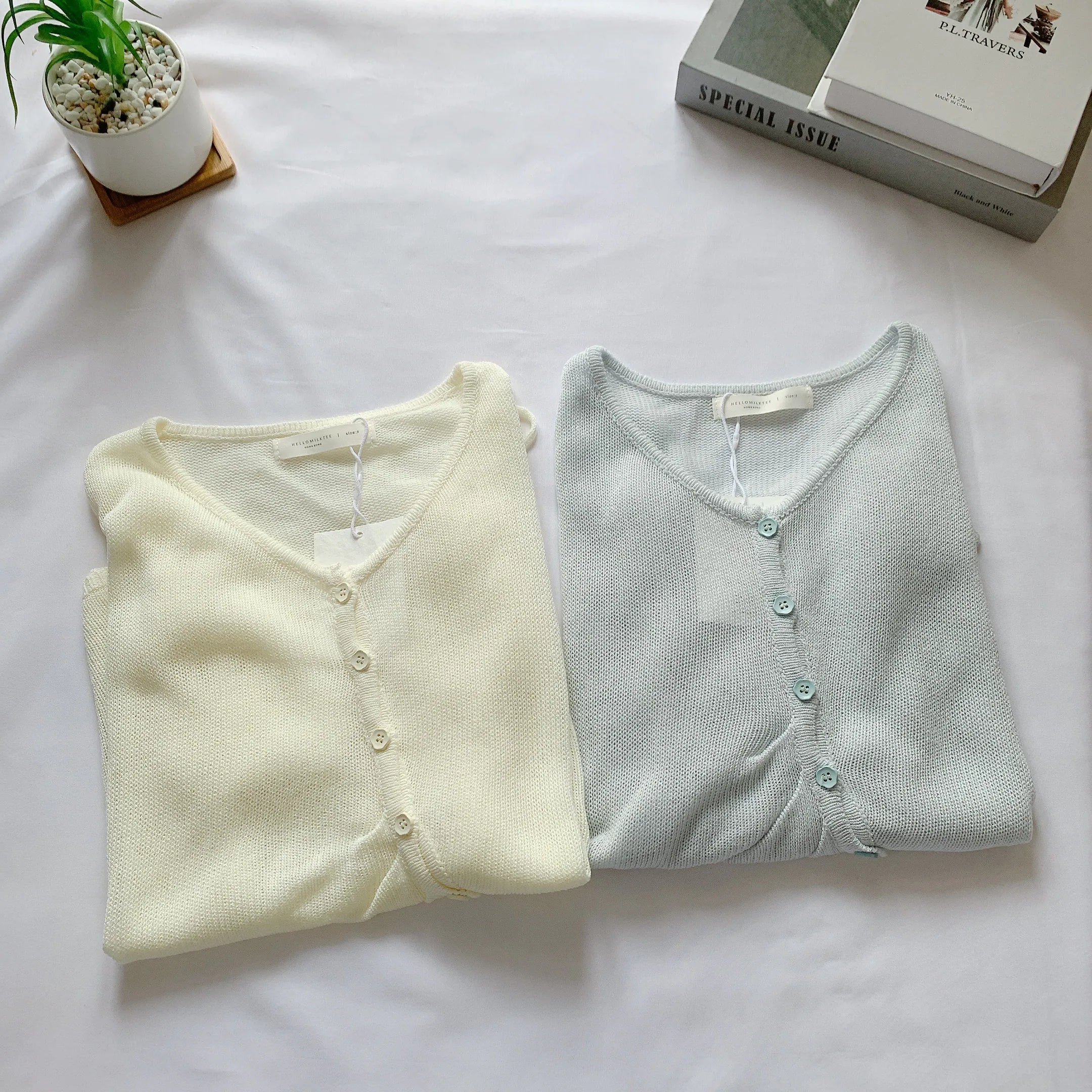 HELLO MILK TEE- 85115 側面綁繩衫