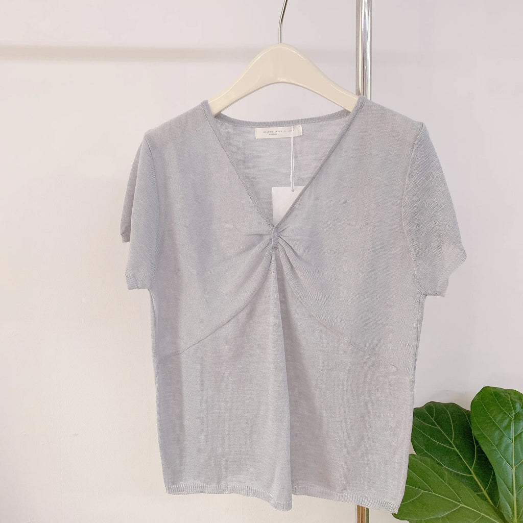 HELLO MILK TEE- 85123 簡約針織衫