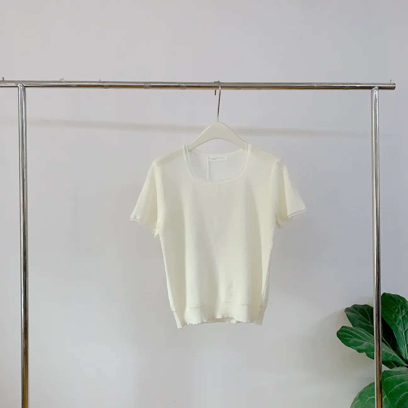 HELLO MILK TEE- 85128 拼接針織衫