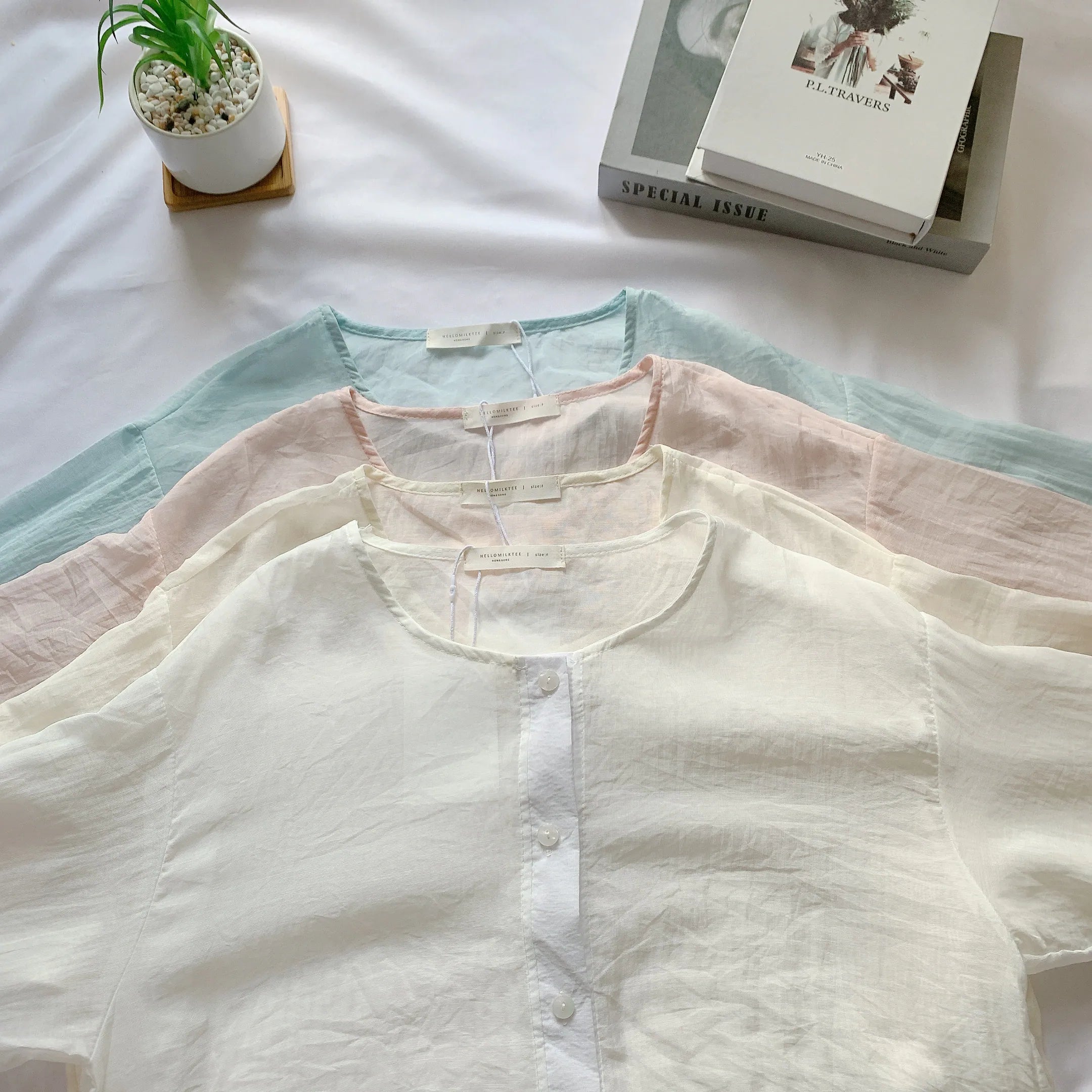 HELLO MILK TEE- 85195 圓領小衫