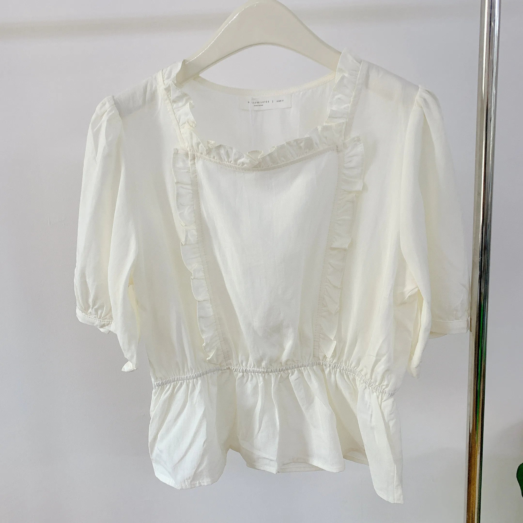 HELLO MILK TEE- 85214 法式小衫