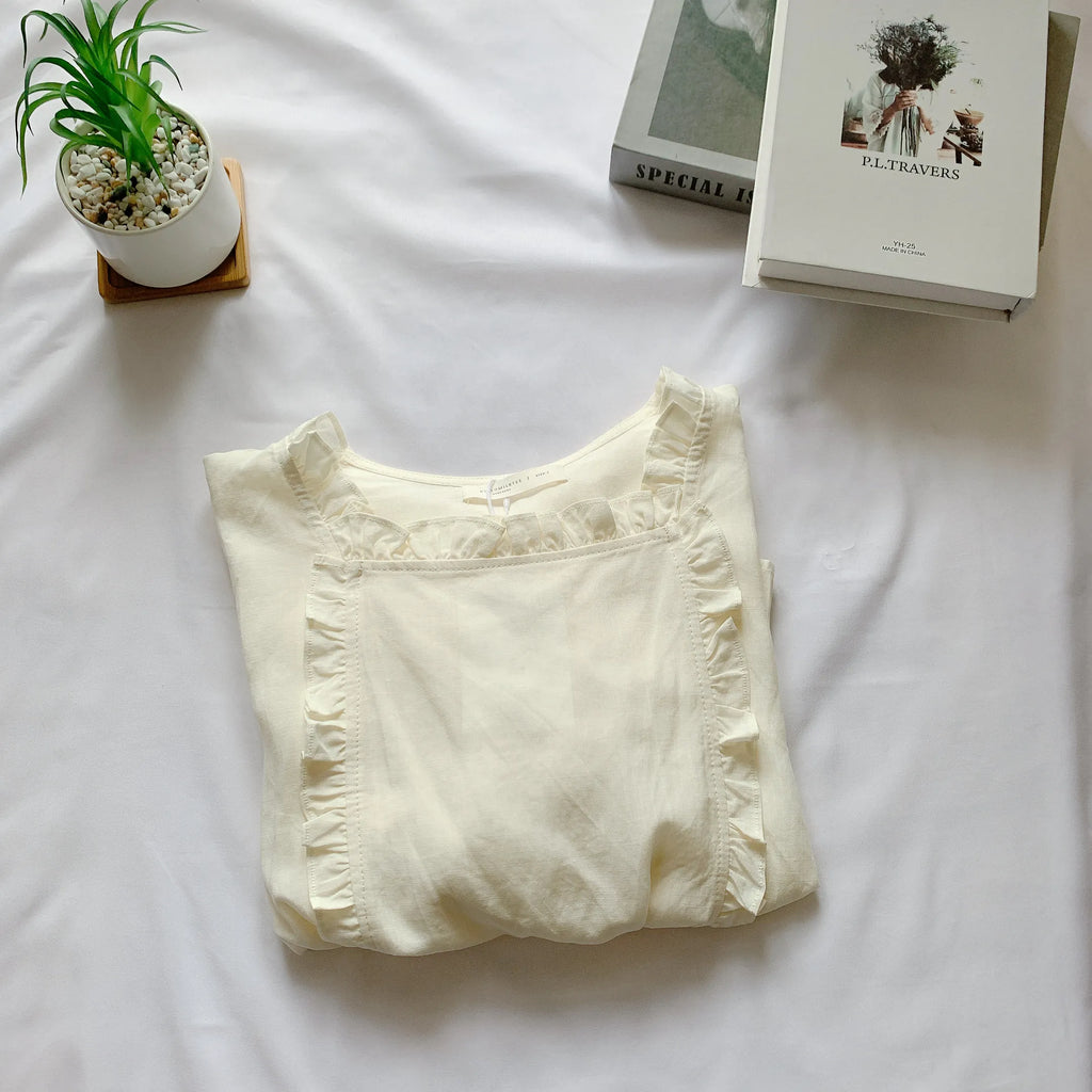 HELLO MILK TEE- 85214 法式小衫