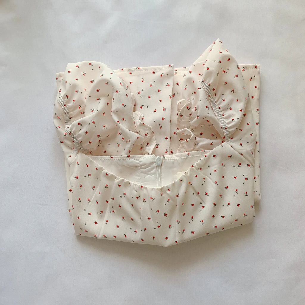 HELLO MILK TEE- 85229 韓系碎花裙