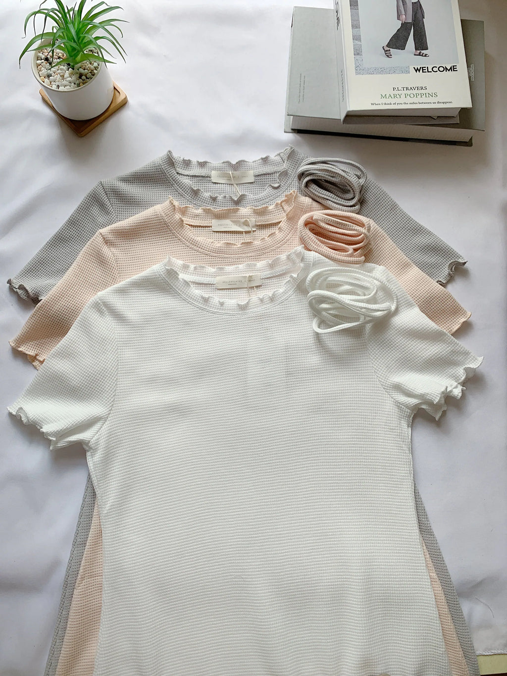 HELLO MILK TEE- 85254 簡約連衣裙