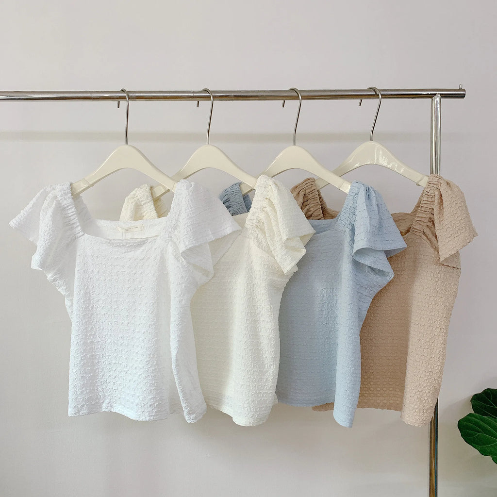 HELLO MILK TEE- 85265 方領小衫