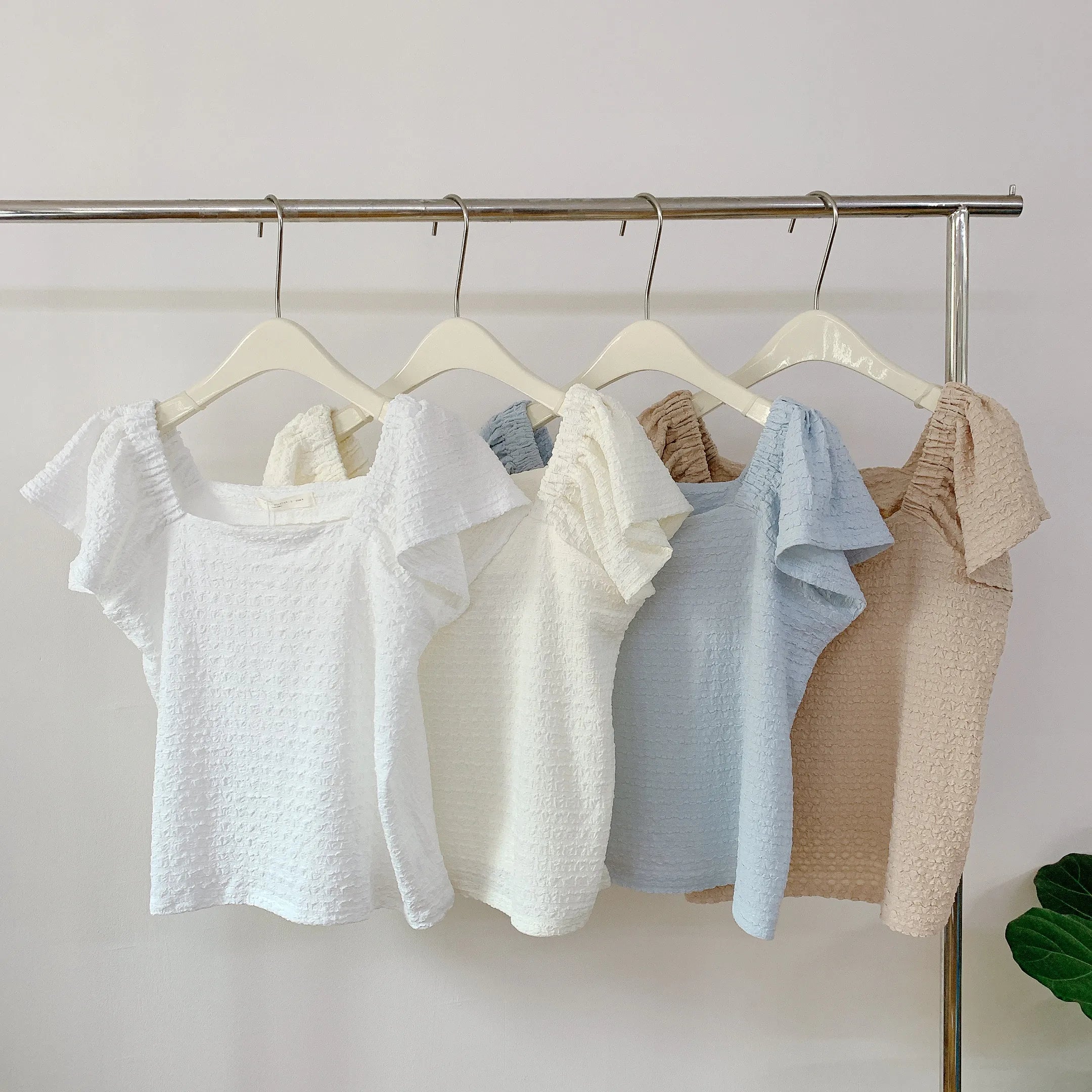 HELLO MILK TEE- 85265 方領小衫