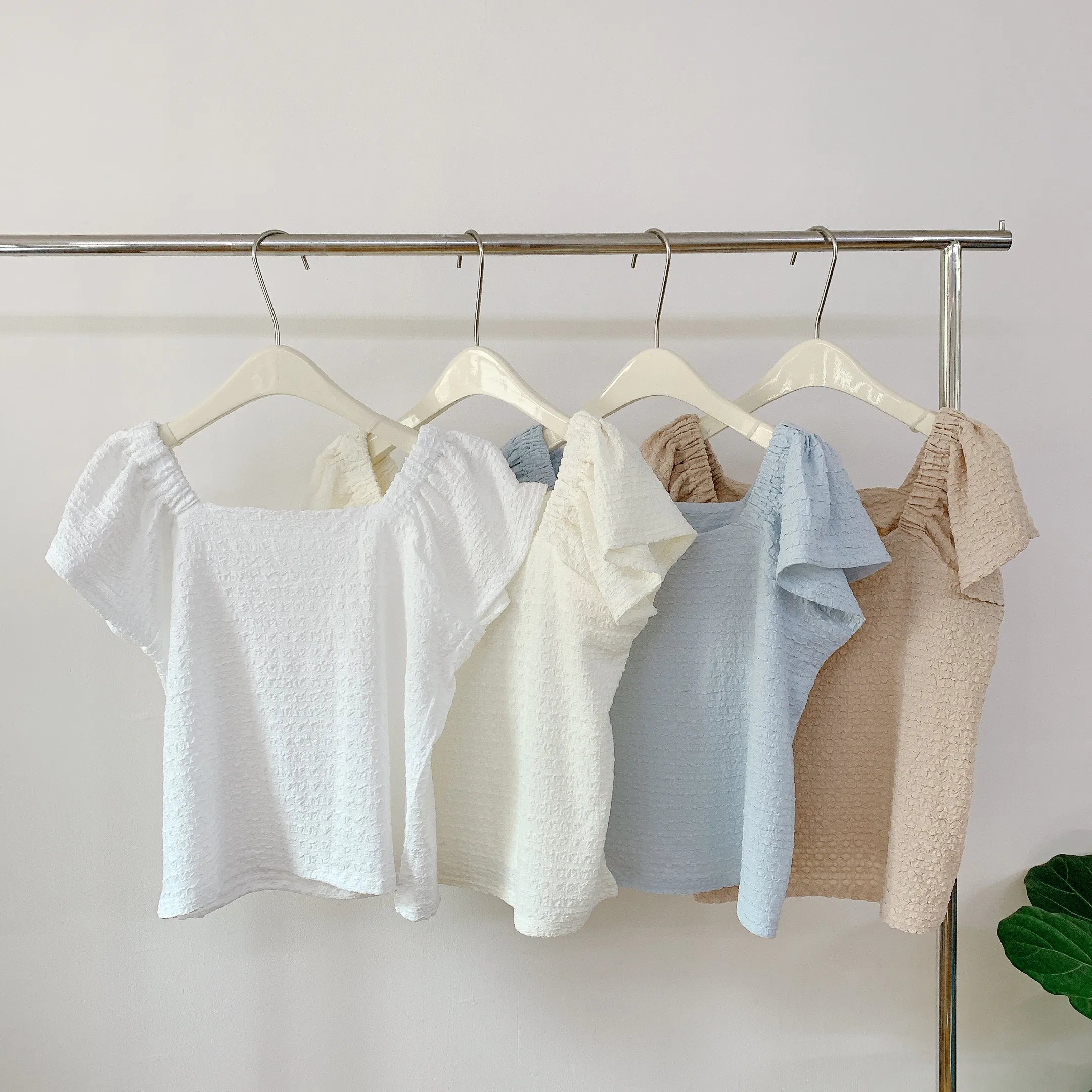 HELLO MILK TEE- 85265 方領小衫