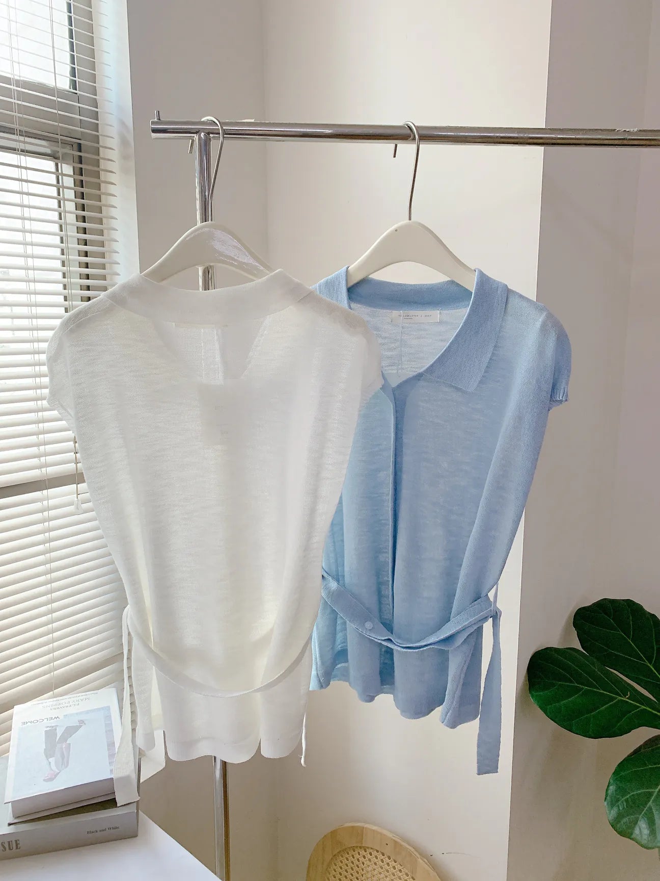 HELLO MILK TEE- 85290 綁帶小衫