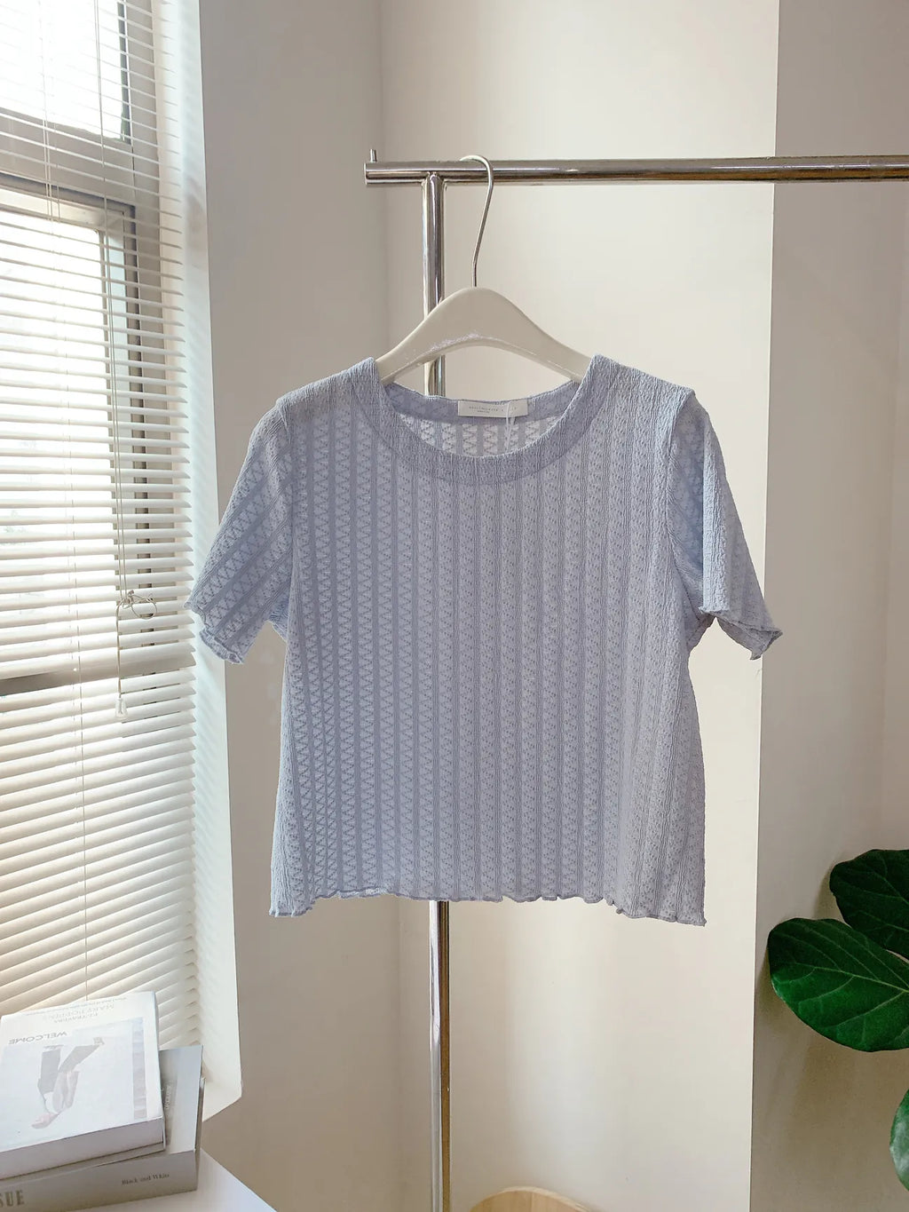 HELLO MILK TEE- 85313 簡約短袖