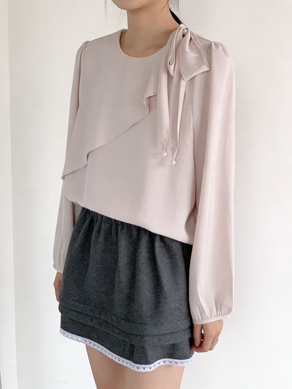 HELLO MILK TEE- 85768 氣質小衫