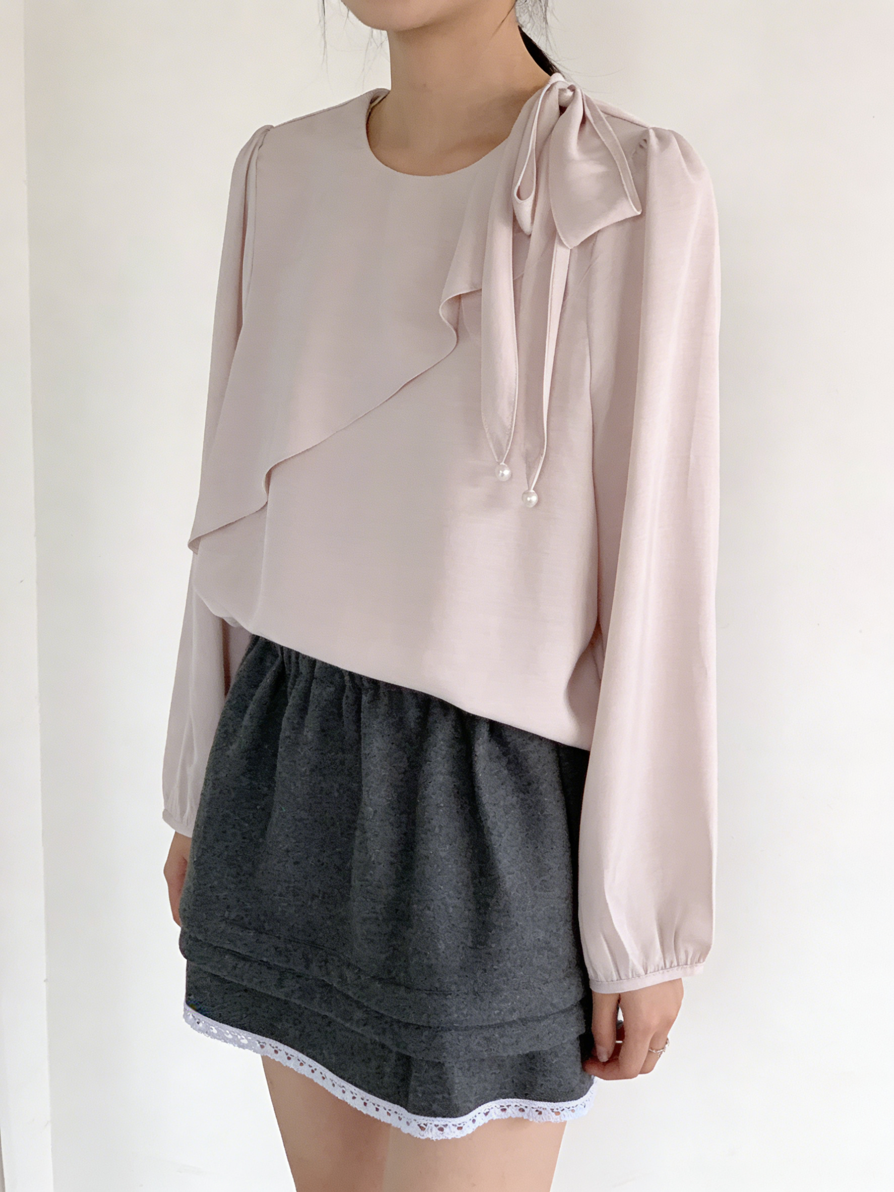 HELLO MILK TEE- 85768 氣質小衫