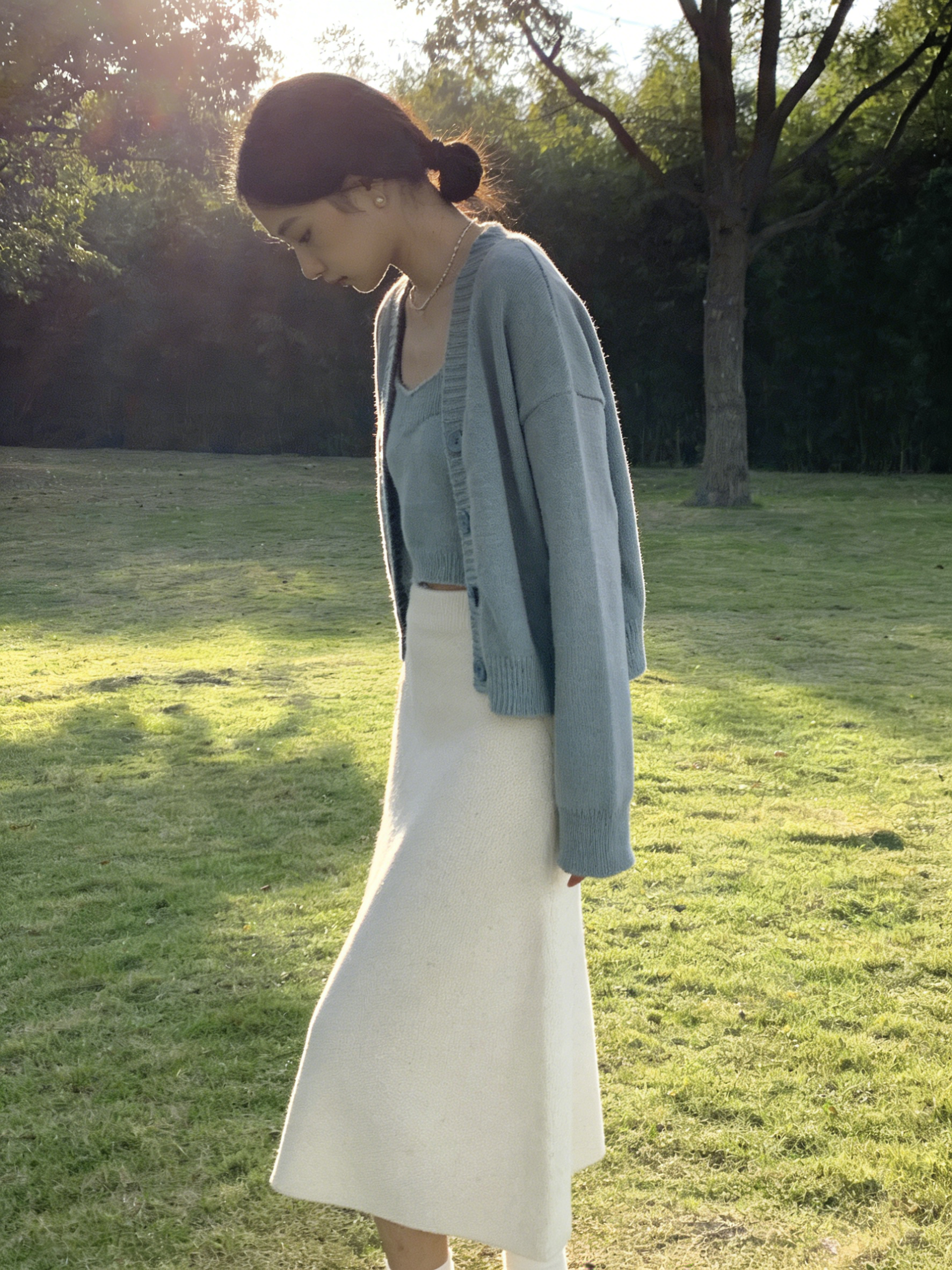 HELLO MILK TEE- 85789 百搭半裙