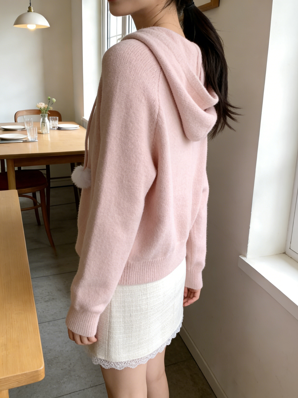 HELLO MILK TEE- 85803 拼接短裙