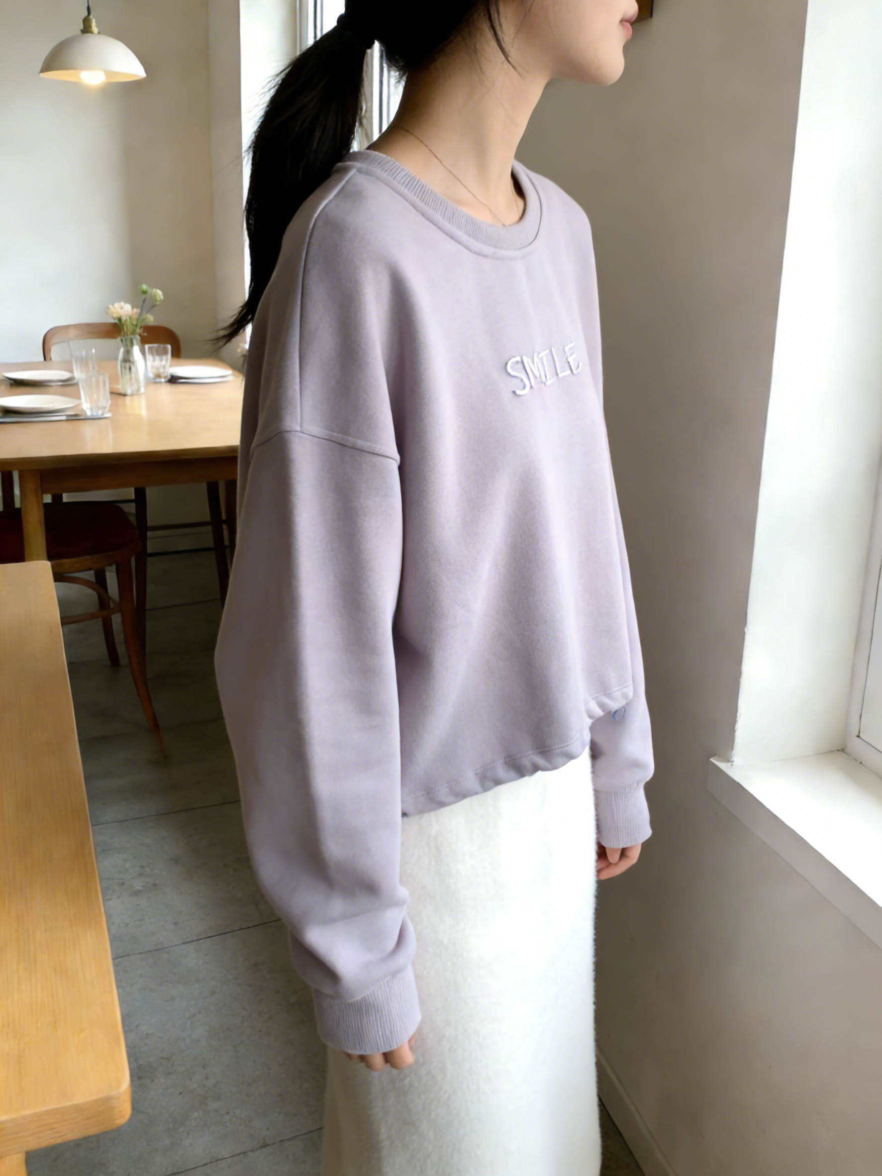 HELLO MILK TEE- 85852 字母衛衣