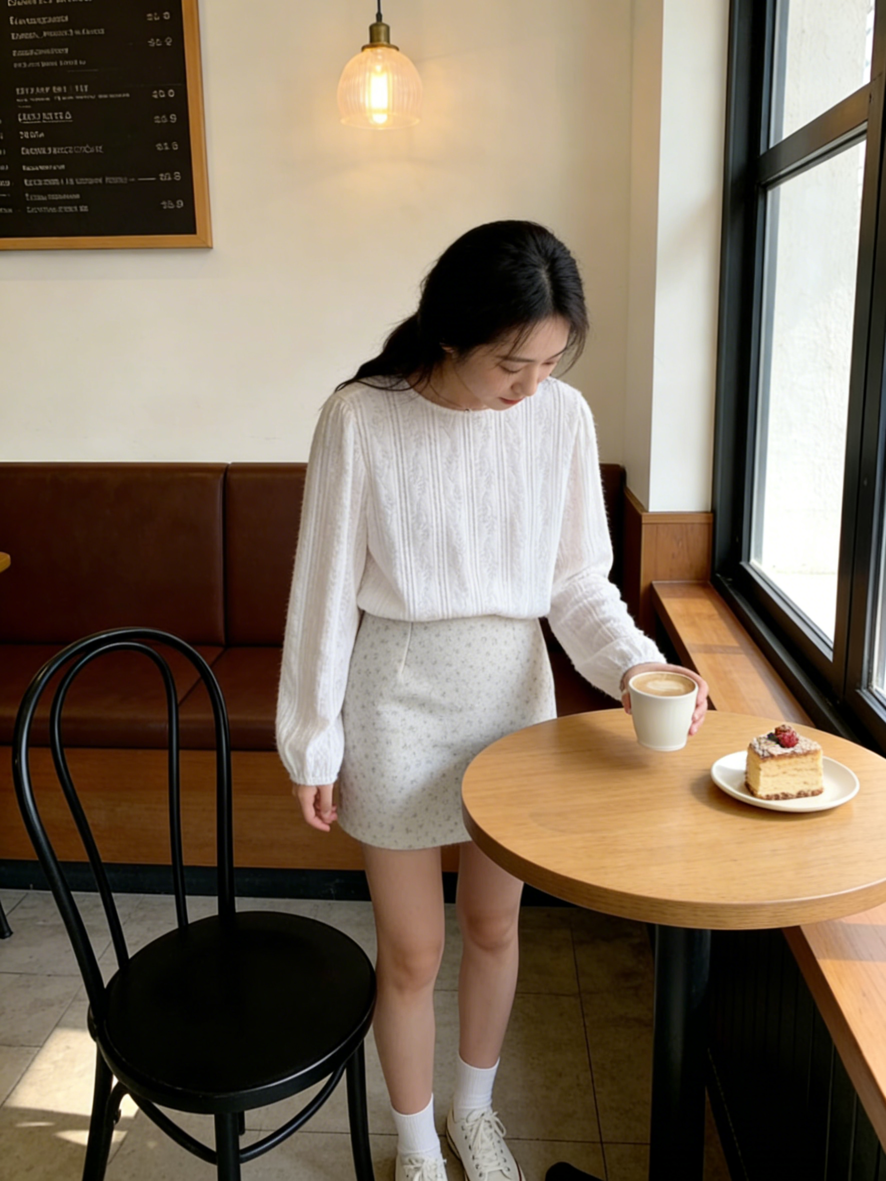 HELLO MILK TEE- 85863 圓領小衫