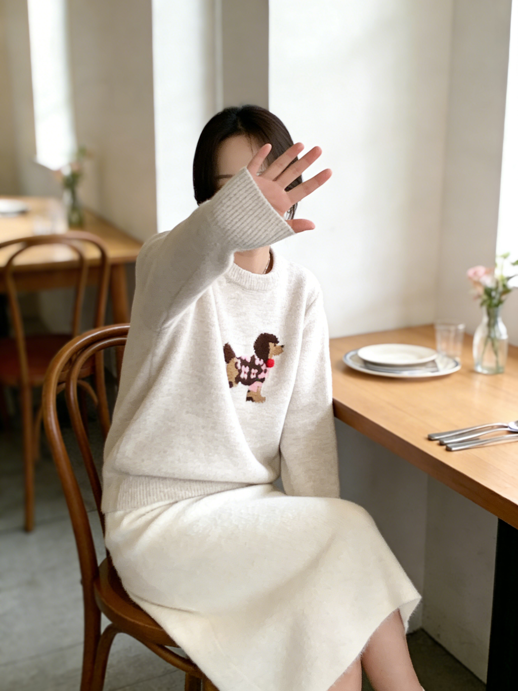 HELLO MILK TEE-85877 卡通上衣