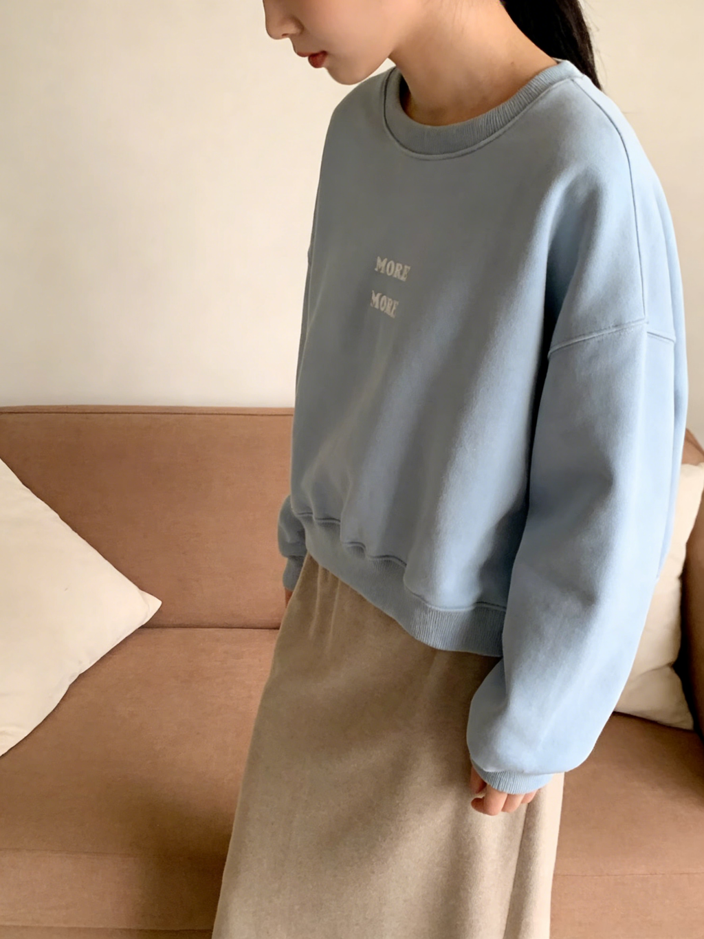 HELLO MILK TEE- 85884 圓領衛衣