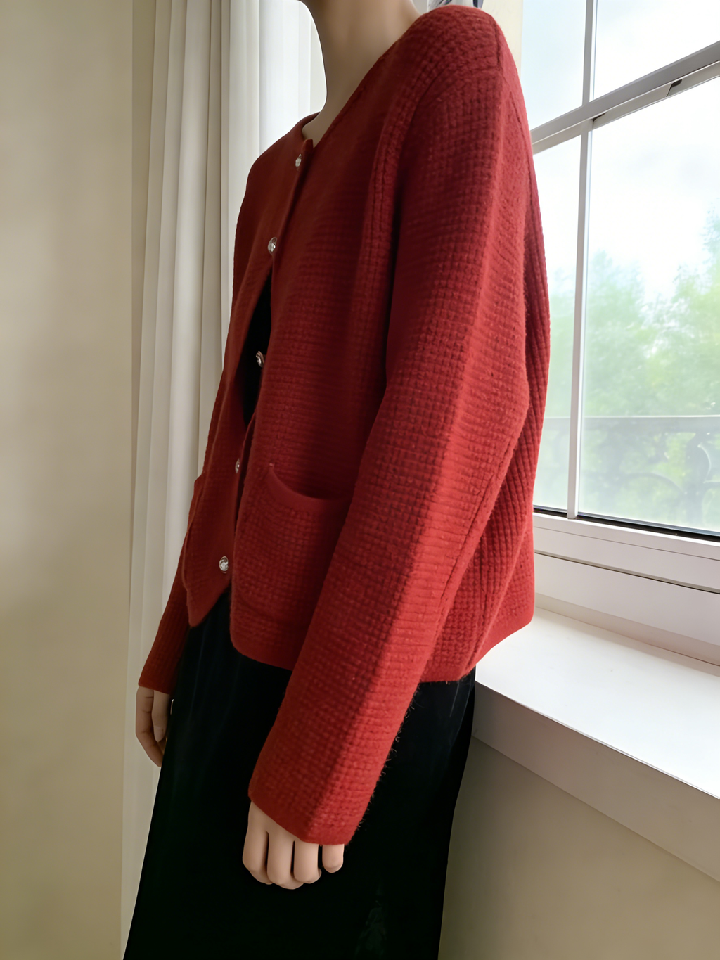 HELLO MILK TEE- 85886 口袋開衫