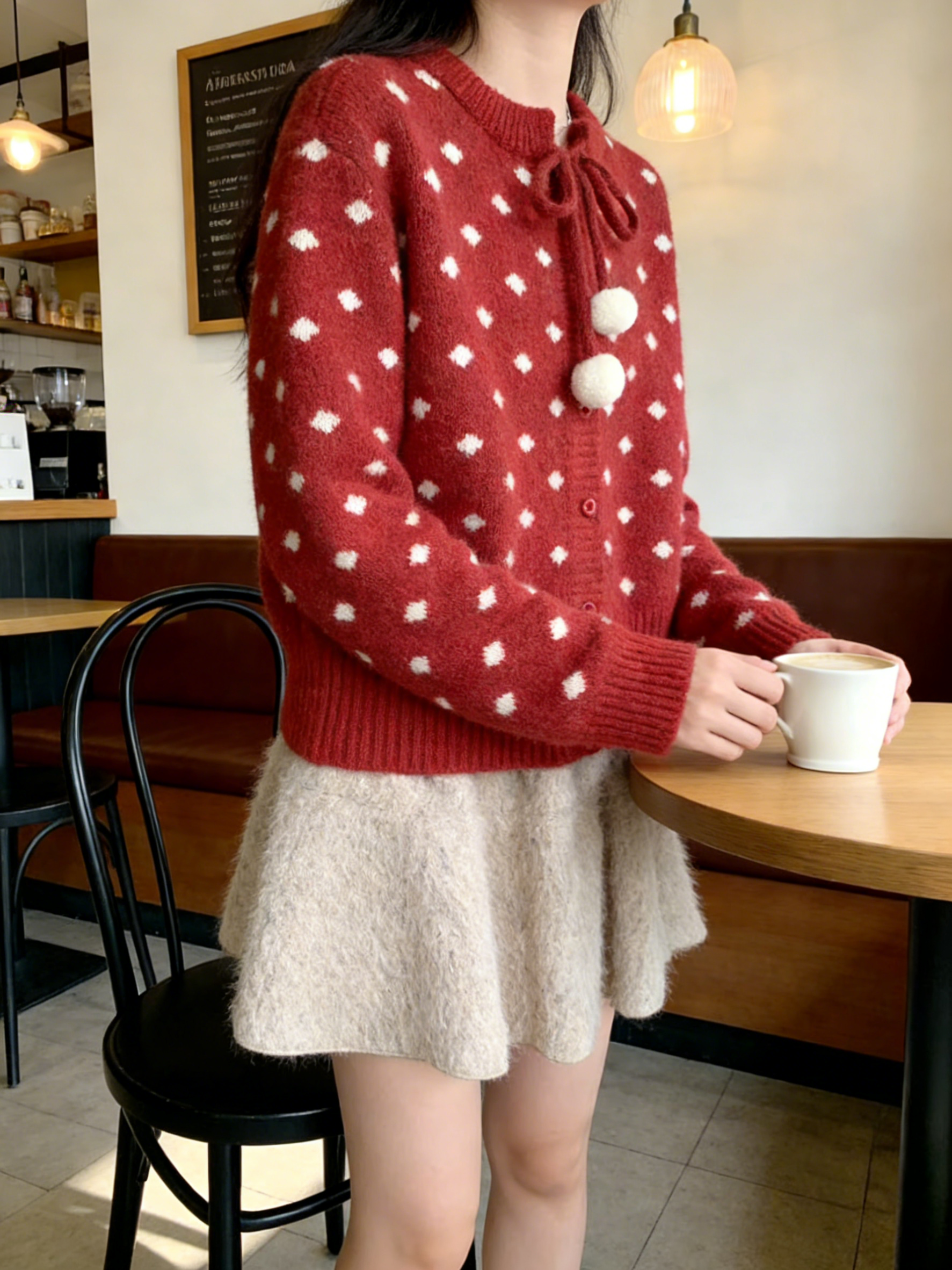 HELLO MILK TEE- 85919 軟糯短裙