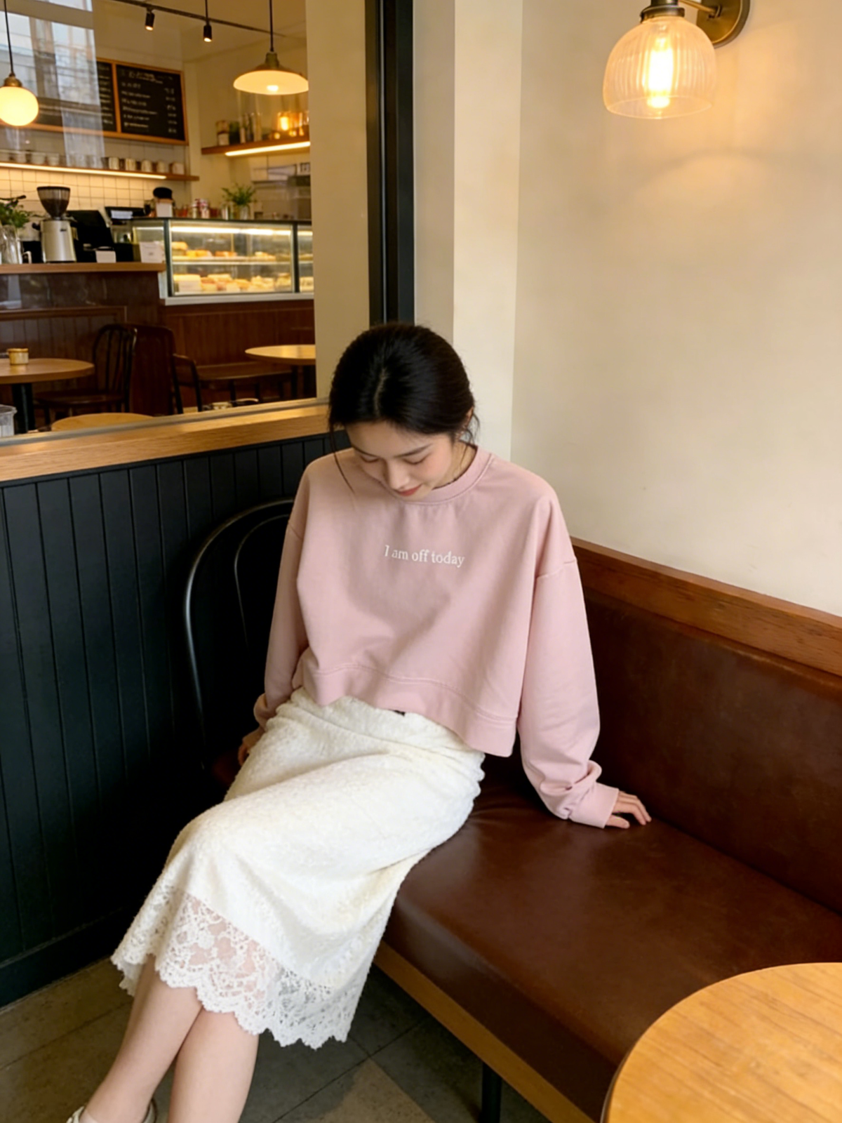 HELLO MILK TEE- 85917 字母衛衣