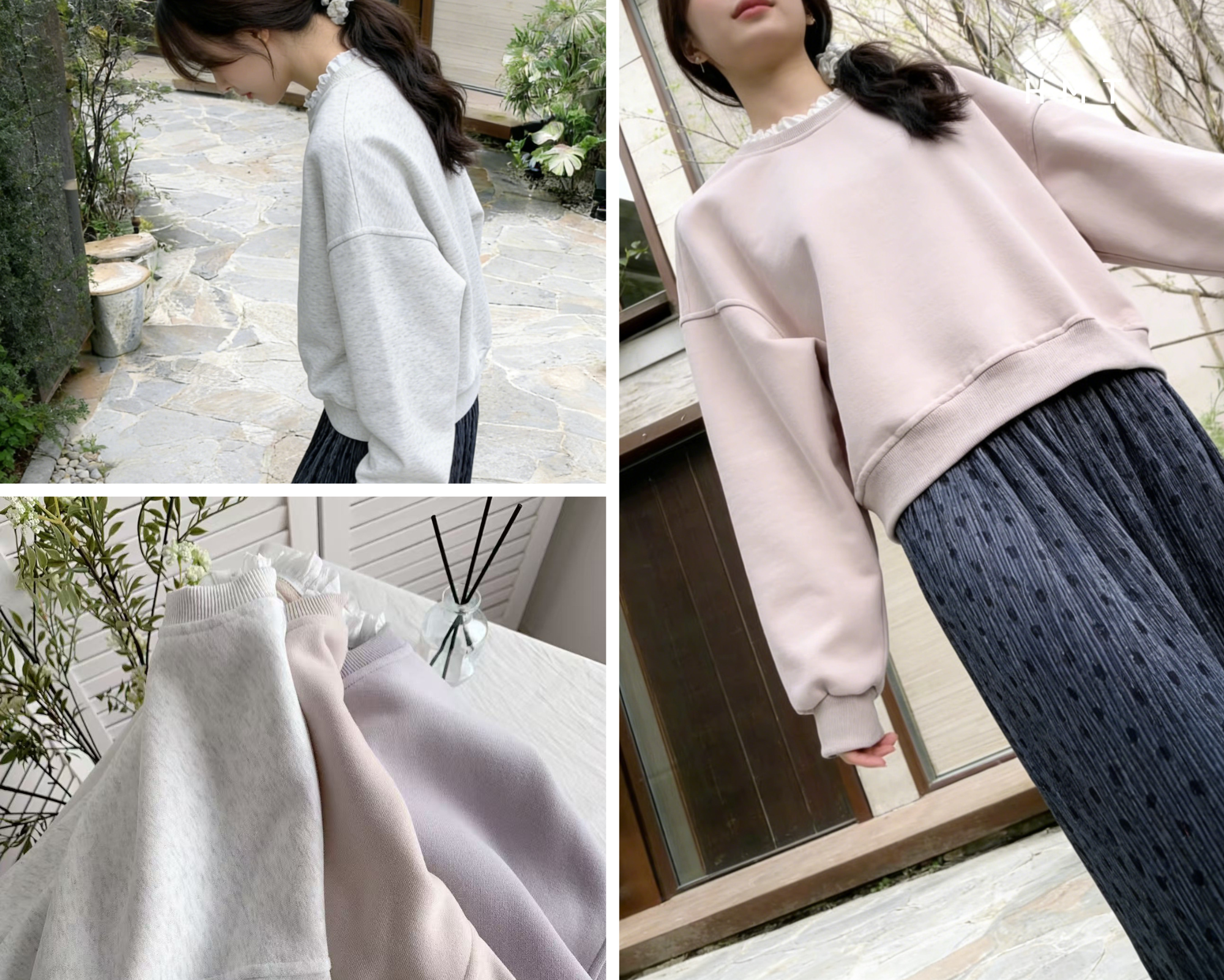 HELLO MILK TEE- 85685 圓領衛衣