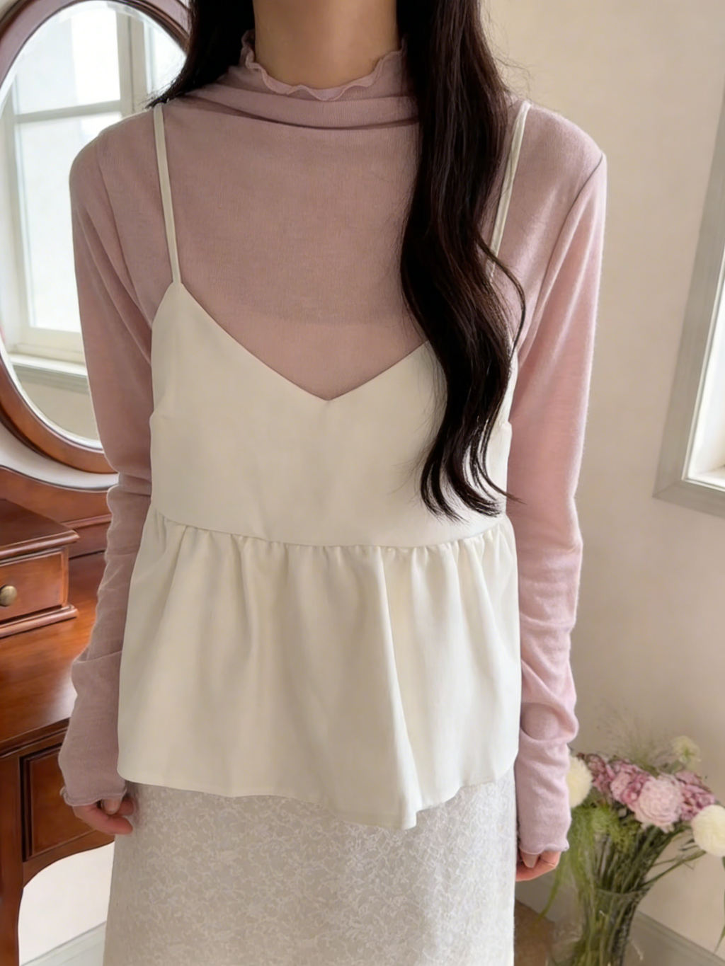 HELLO MILK TEE- 85832 簡約吊帶衫