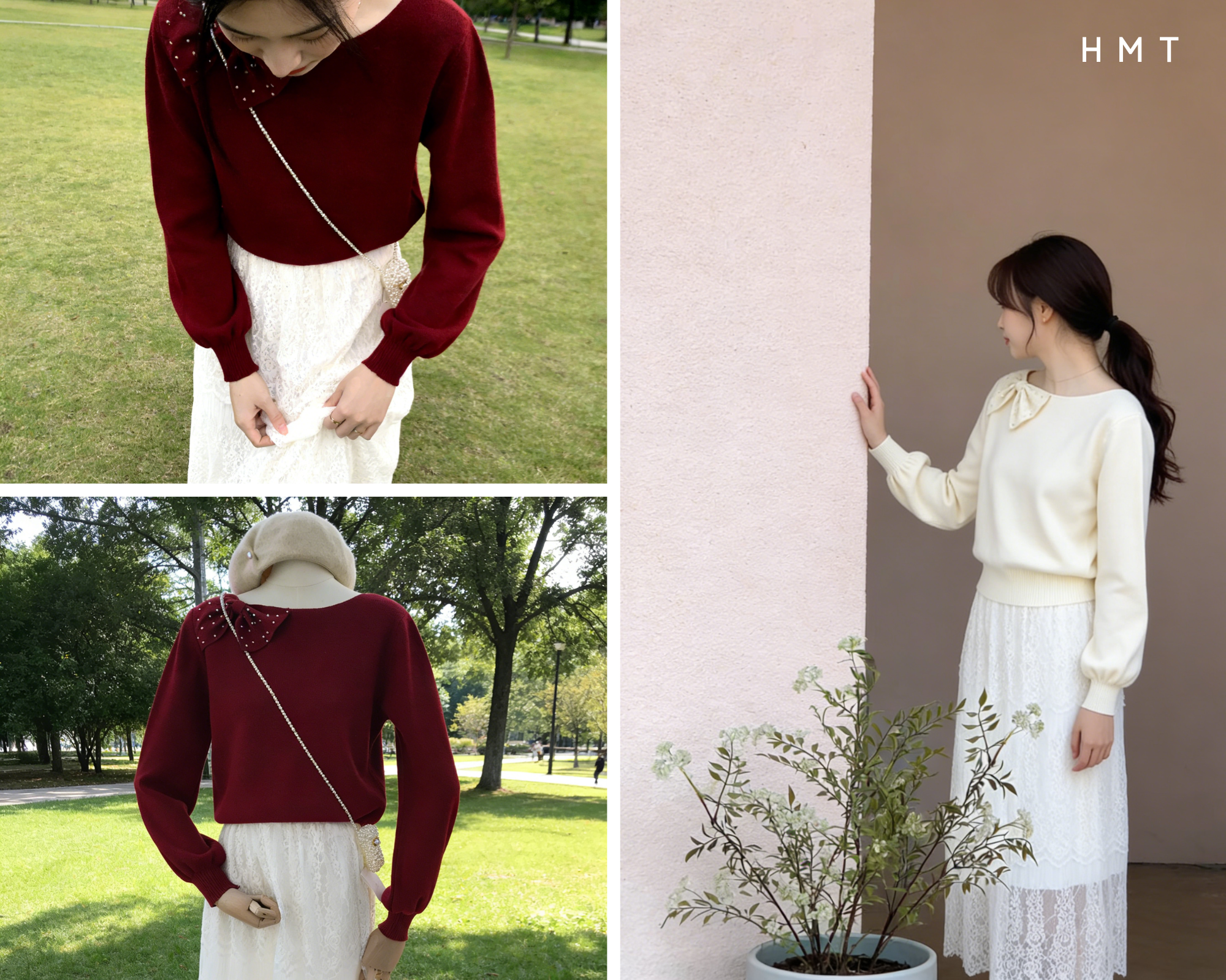 HELLO MILK TEE- 85997 蝴蝶結上衣