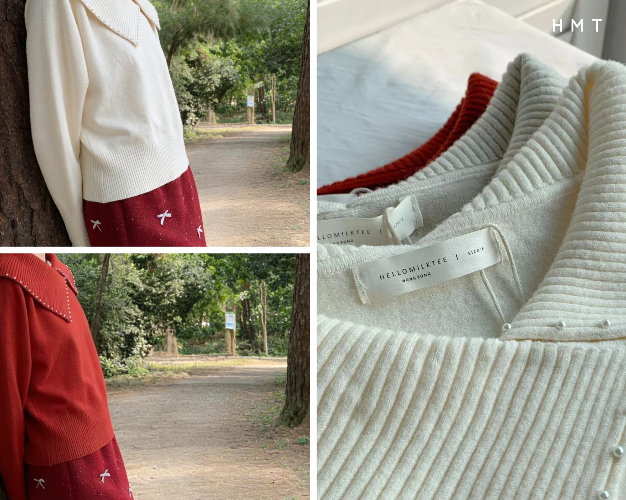 HELLO MILK TEE- 85984 氣質珍珠衫