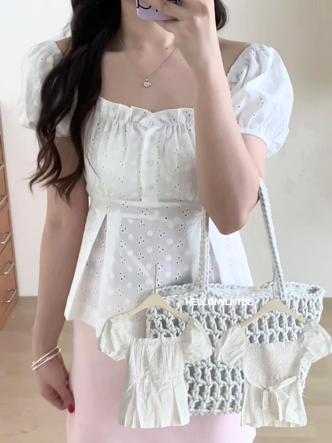 HELLO MILK TEE- 86037 百搭小衫