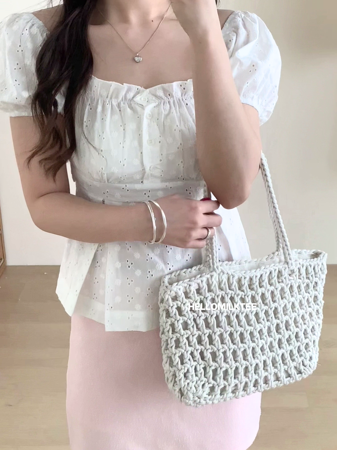 HELLO MILK TEE- 86149 百搭短裙