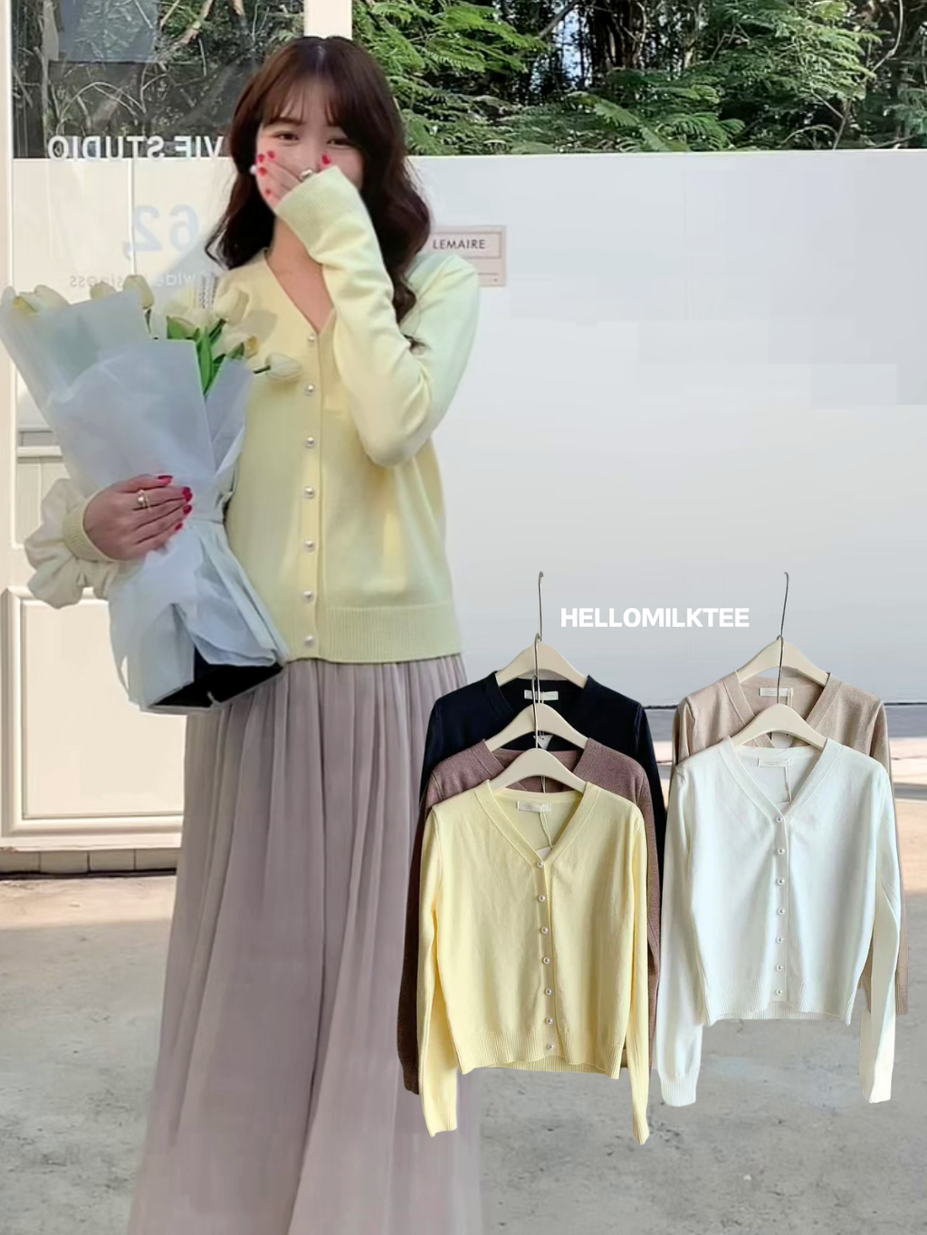 HELLO MILK TEE- 85974 針織小衫